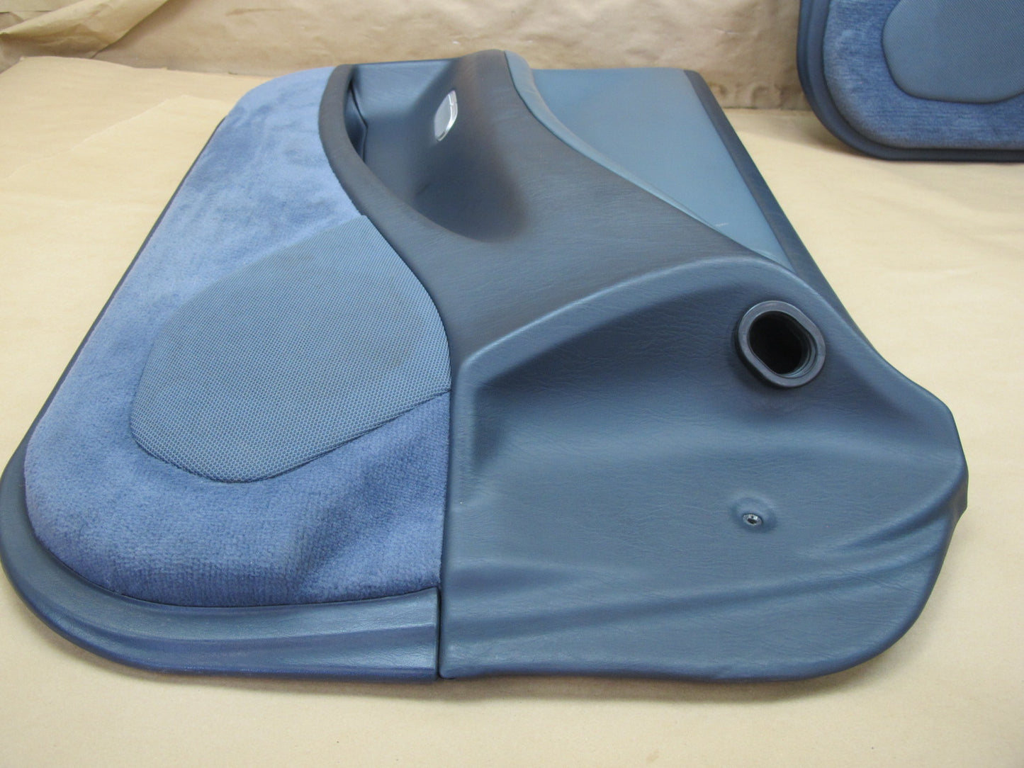 92-93 Lexus ES300 VCV10 Set of 2 Front Left & Right Interior Door Panel Blue OEM