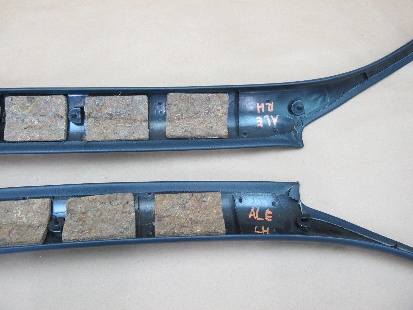 92-96 Lexus ES300 VCV10 Set of 2 Front Left & Right A Pillar Trim Cover Blue OEM