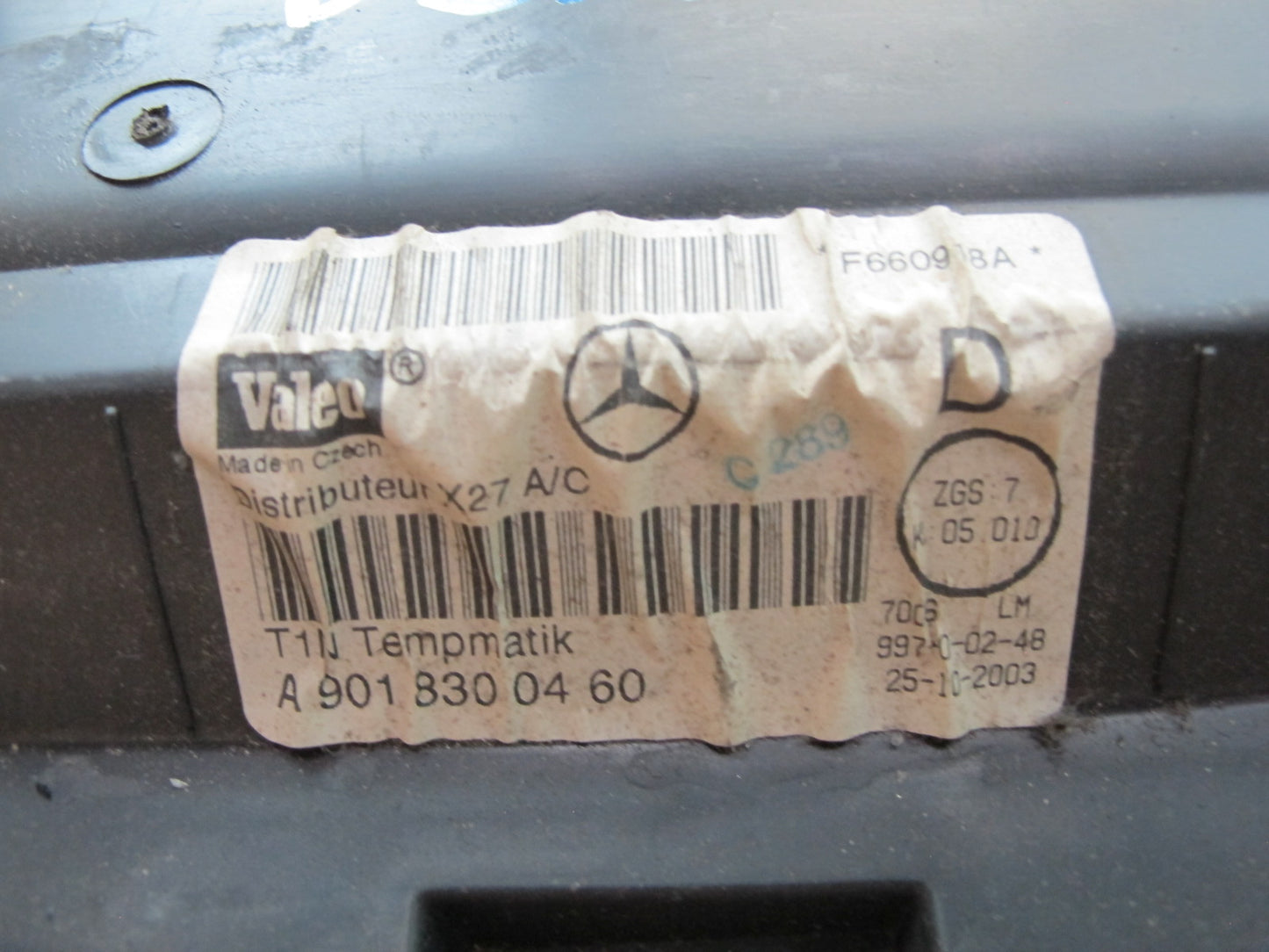 03-06 Dodge Sprinter A/C Heater Evaporator Climate Box 9018300460 OEM