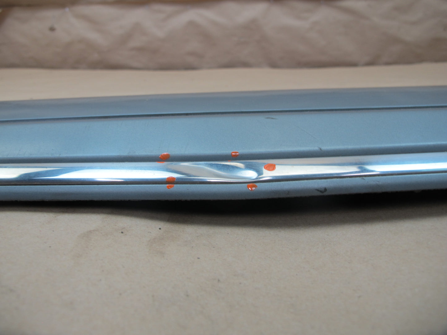 86-91 Mercedes W126 Rear Left Door Trim Cover Molding 1266904340 OEM
