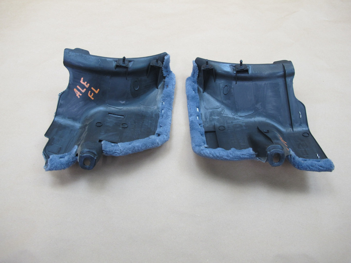 92-94 Lexus ES300 VCV10 Front Right & Left Lower Kick Trim Panel Blue Set OEM