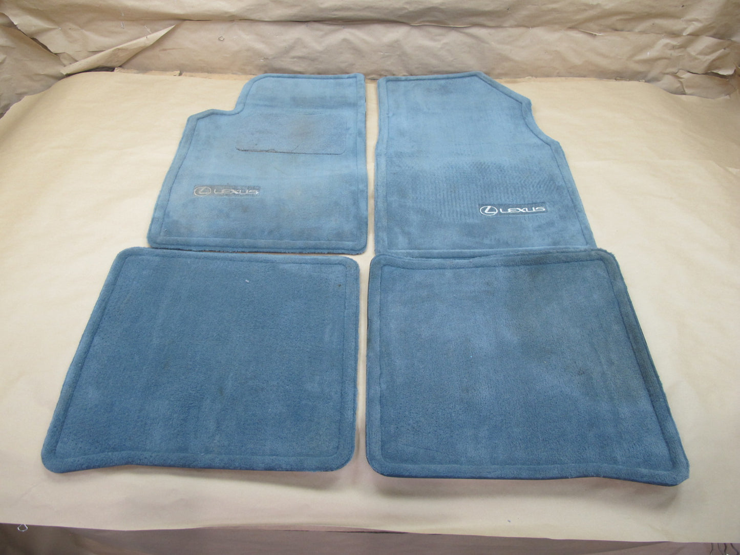 92-96 Lexus ES300 VCV10 Set of 4 Front & Rear Floor MAT Carpet Blue OEM