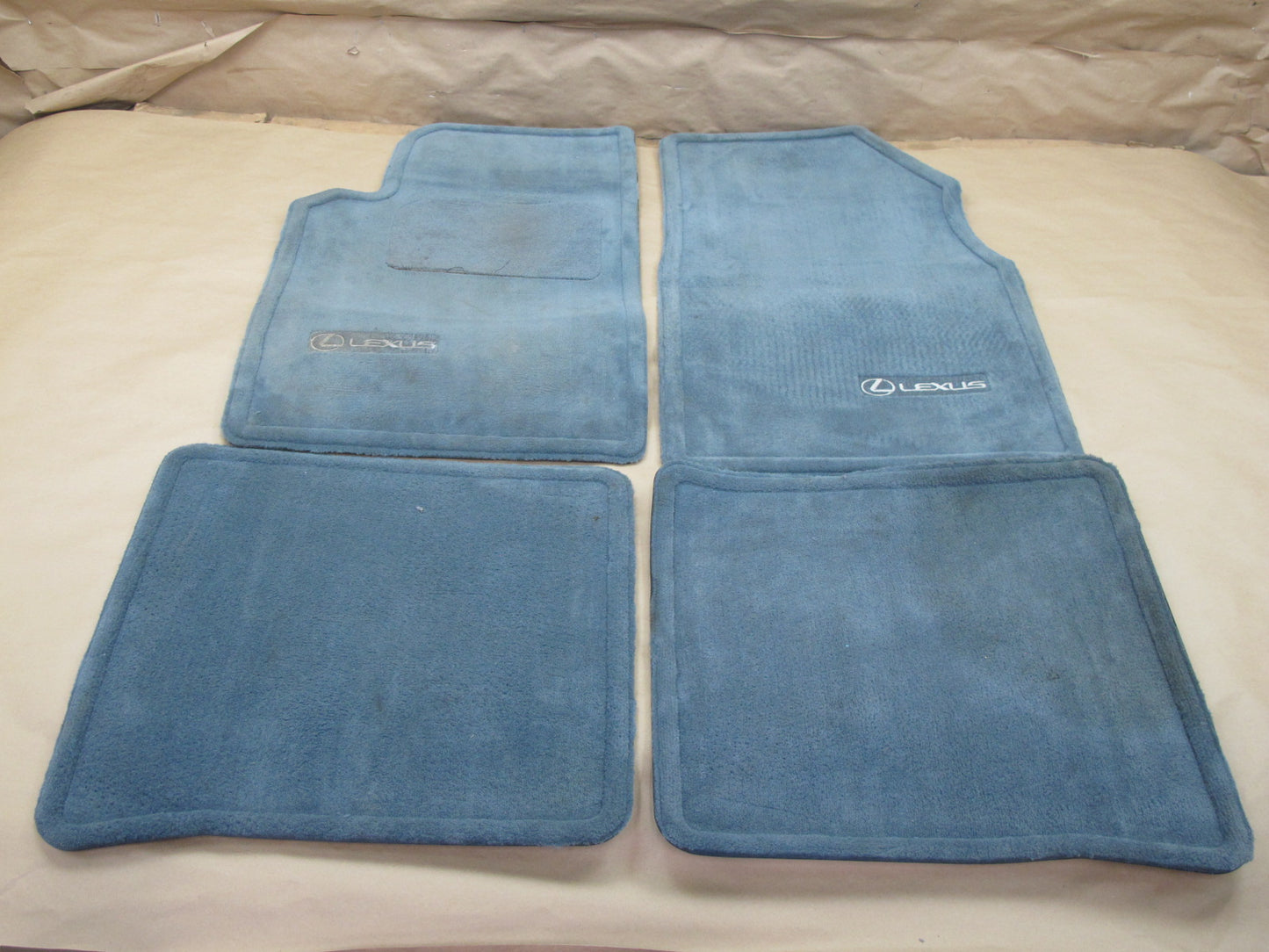92-96 Lexus ES300 VCV10 Set of 4 Front & Rear Floor MAT Carpet Blue OEM