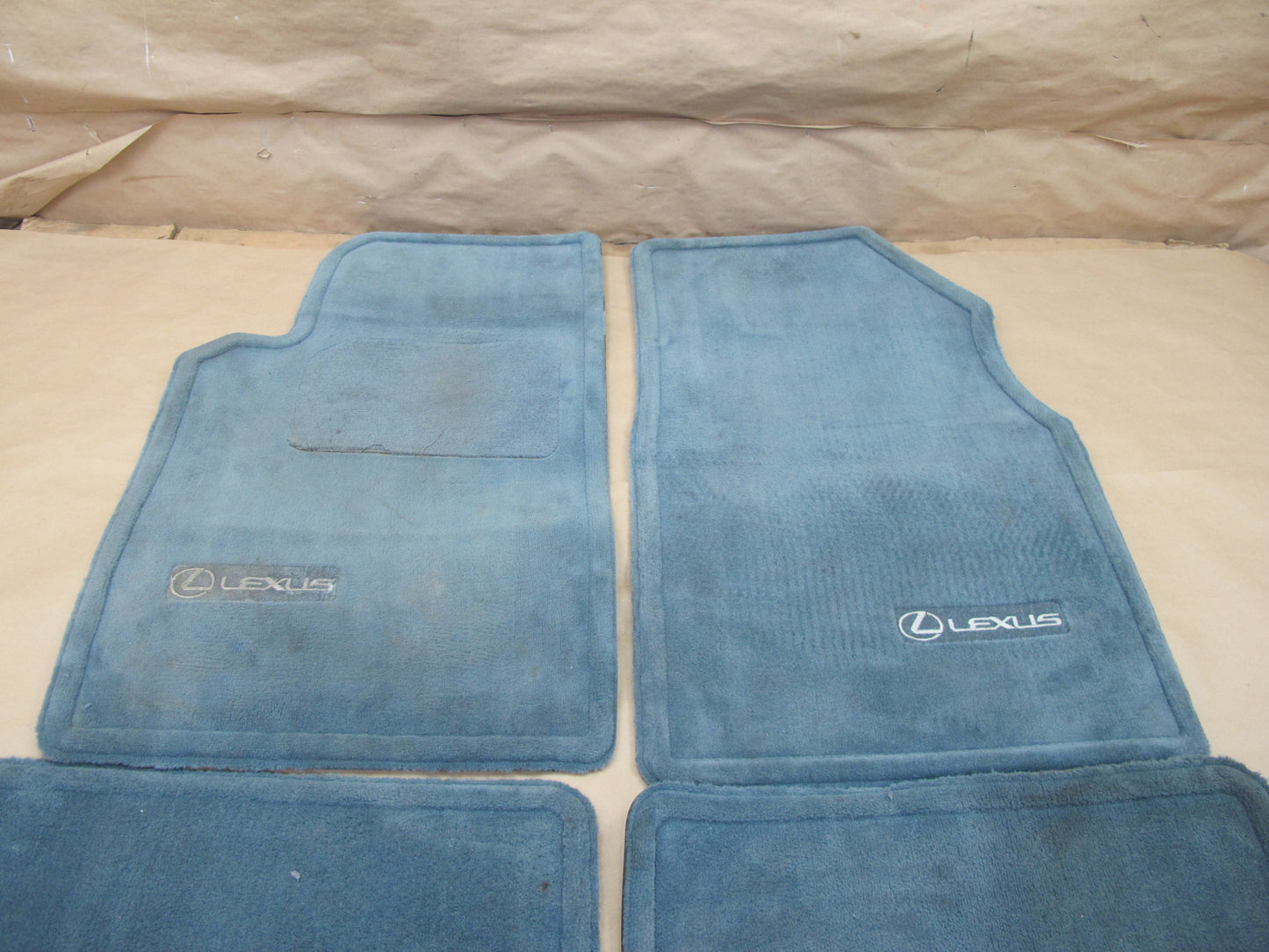 92-96 Lexus ES300 VCV10 Set of 4 Front & Rear Floor MAT Carpet Blue OEM