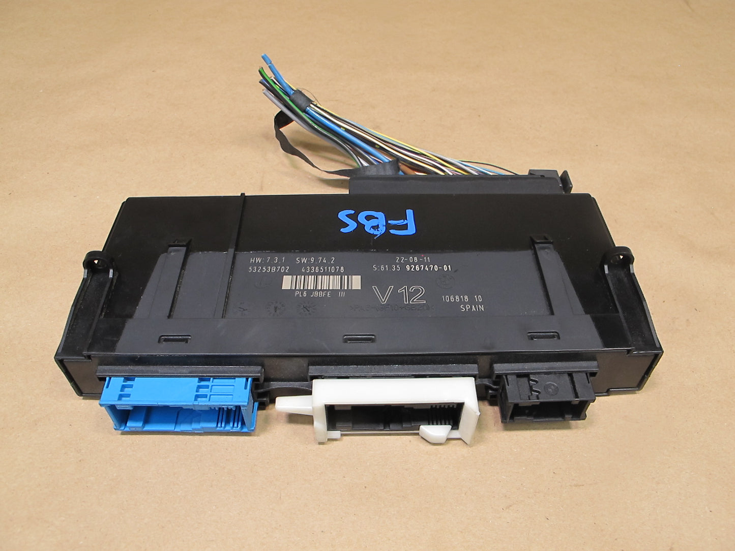 12-18 BMW F12 F13 Body Control Module Unit BCM BCU 9267470 OEM