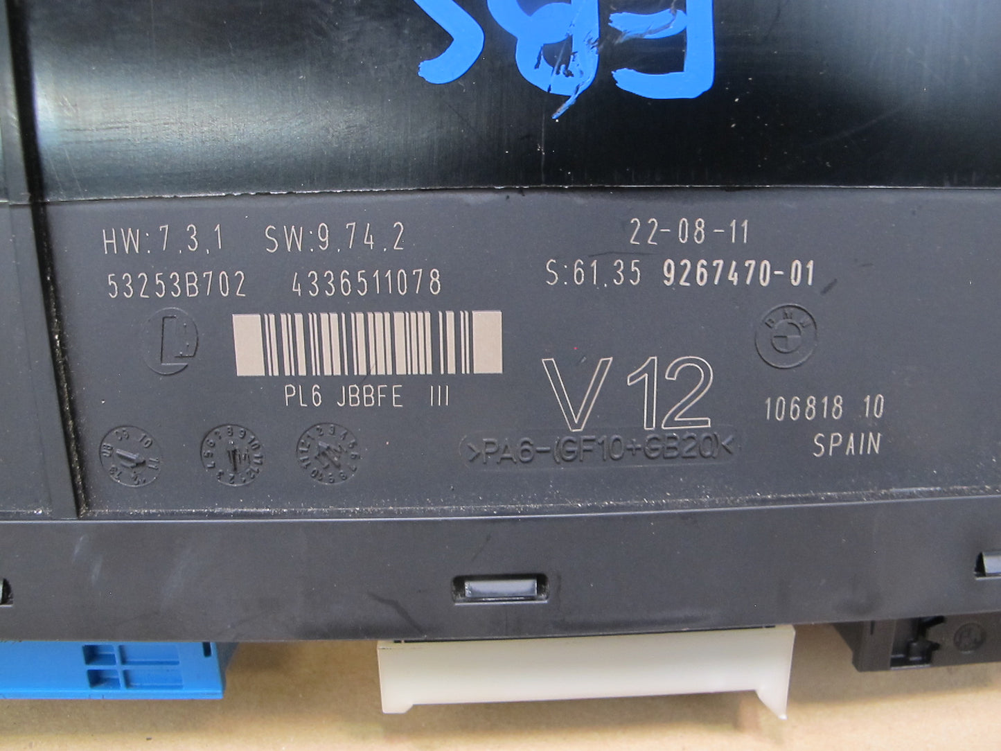 12-18 BMW F12 F13 Body Control Module Unit BCM BCU 9267470 OEM