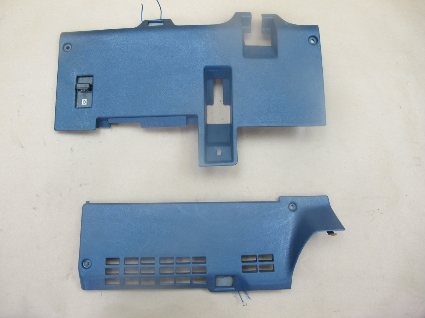 84-86 Nissan Z31 300ZX Set of 2 Under Dash Knee Trim Cover Panel OEM
