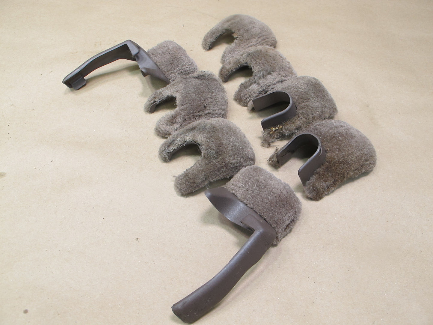 90-92 Lexus UCF10 LS400 Front Left & Right Seat Track Covers & Bolts Set OEM
