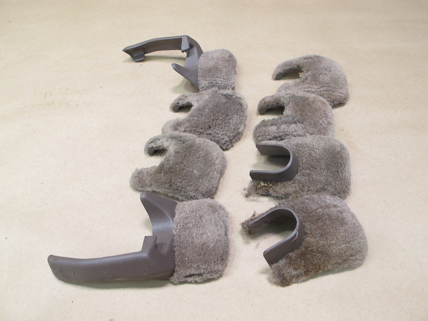 90-92 Lexus UCF10 LS400 Front Left & Right Seat Track Covers & Bolts Set OEM