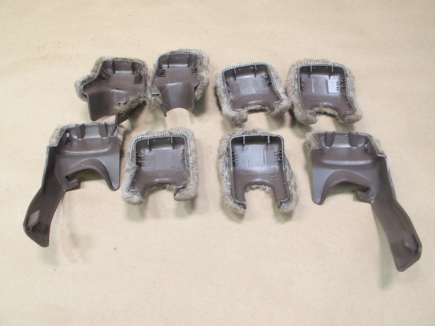 90-92 Lexus UCF10 LS400 Front Left & Right Seat Track Covers & Bolts Set OEM