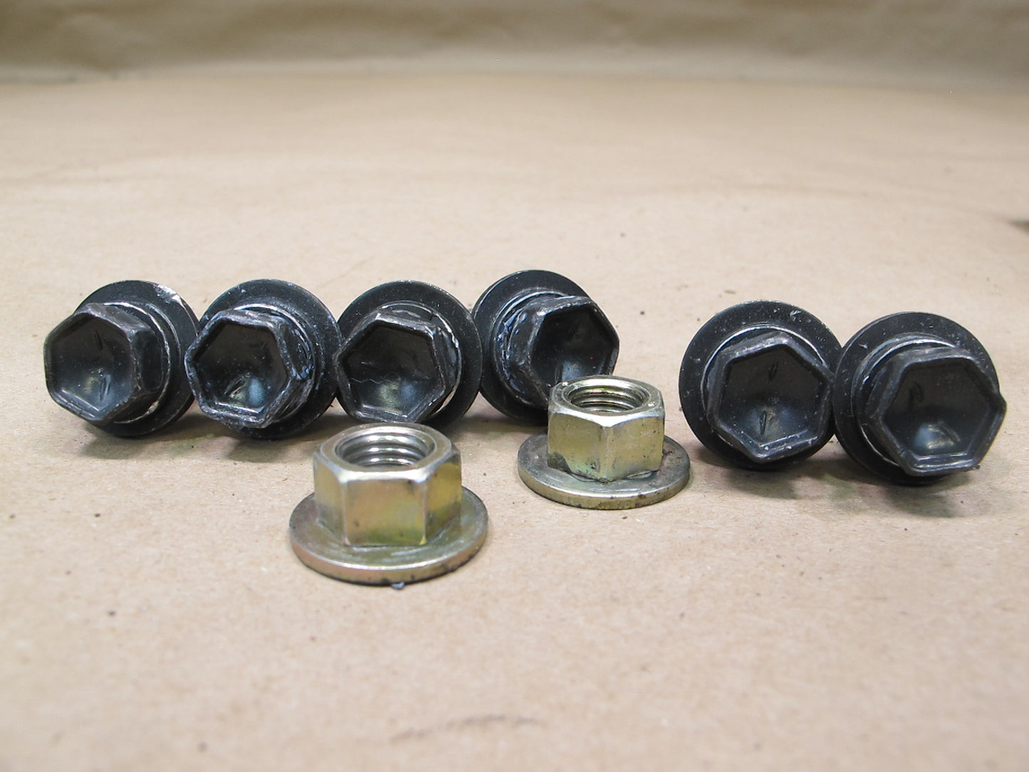 90-92 Lexus UCF10 LS400 Front Left & Right Seat Track Covers & Bolts Set OEM