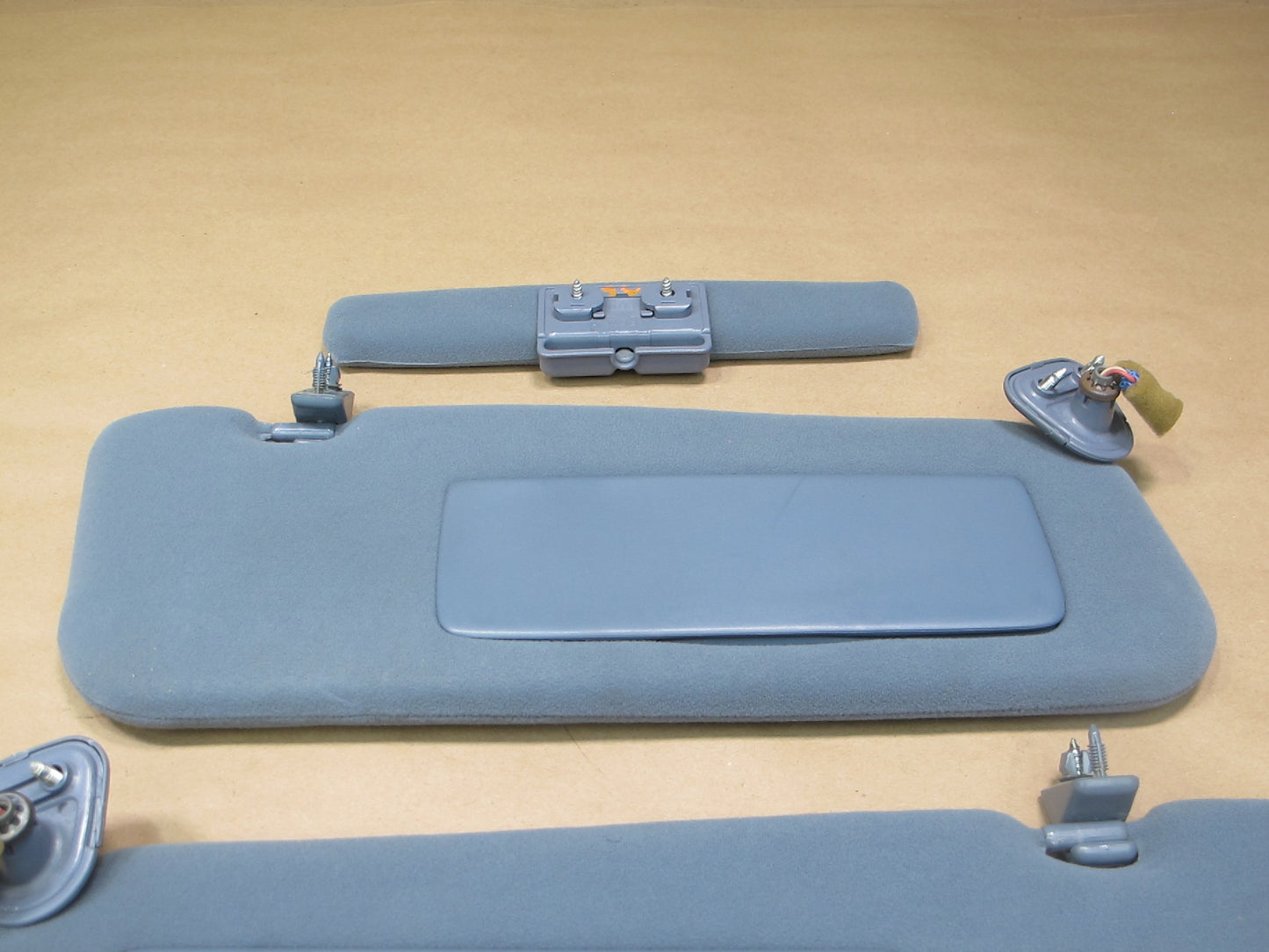 1992-1993 Lexus ES300 Left & Right & Middle Sun Visors Dark Blue OEM