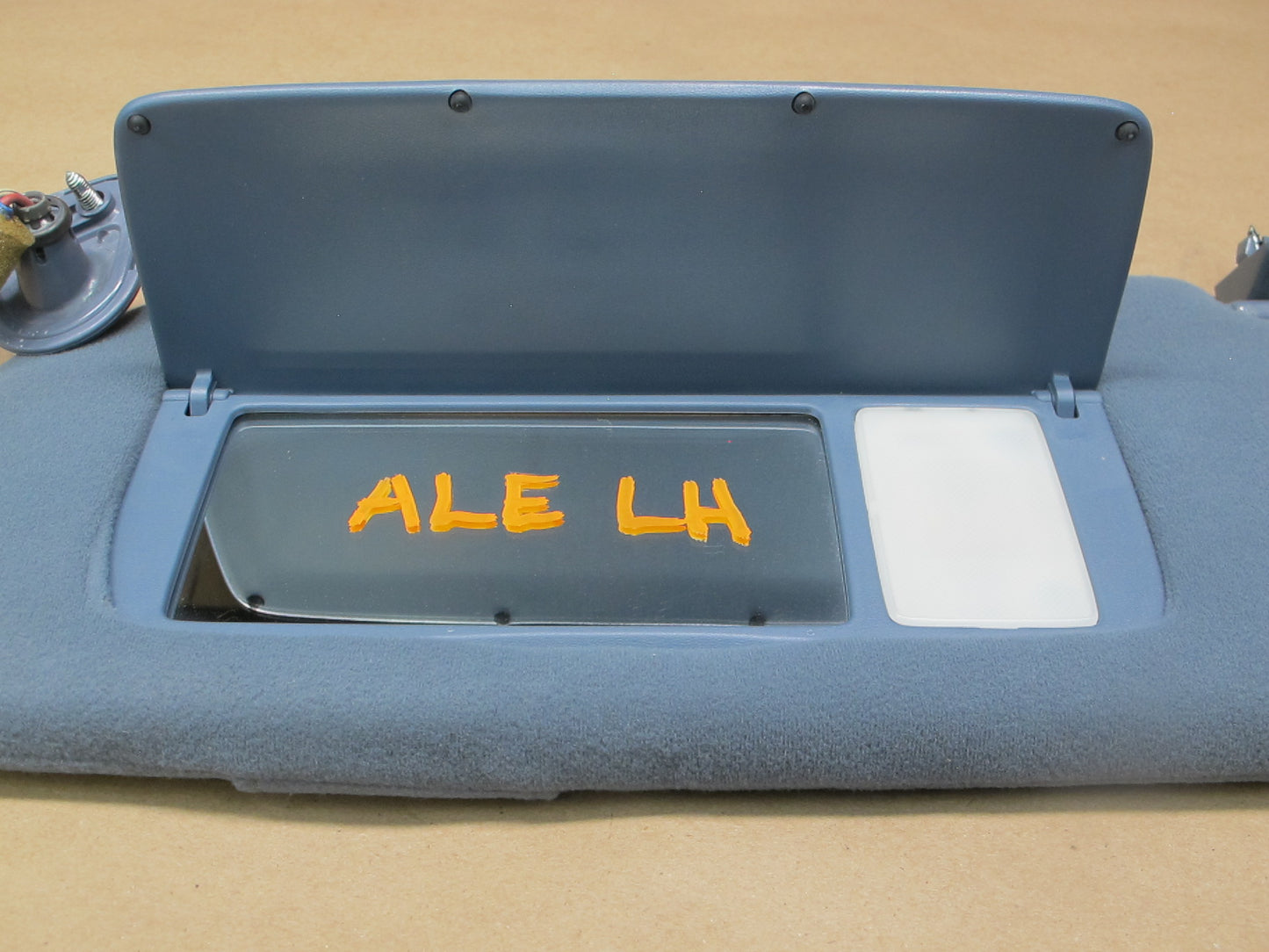 1992-1993 Lexus ES300 Left & Right & Middle Sun Visors Dark Blue OEM