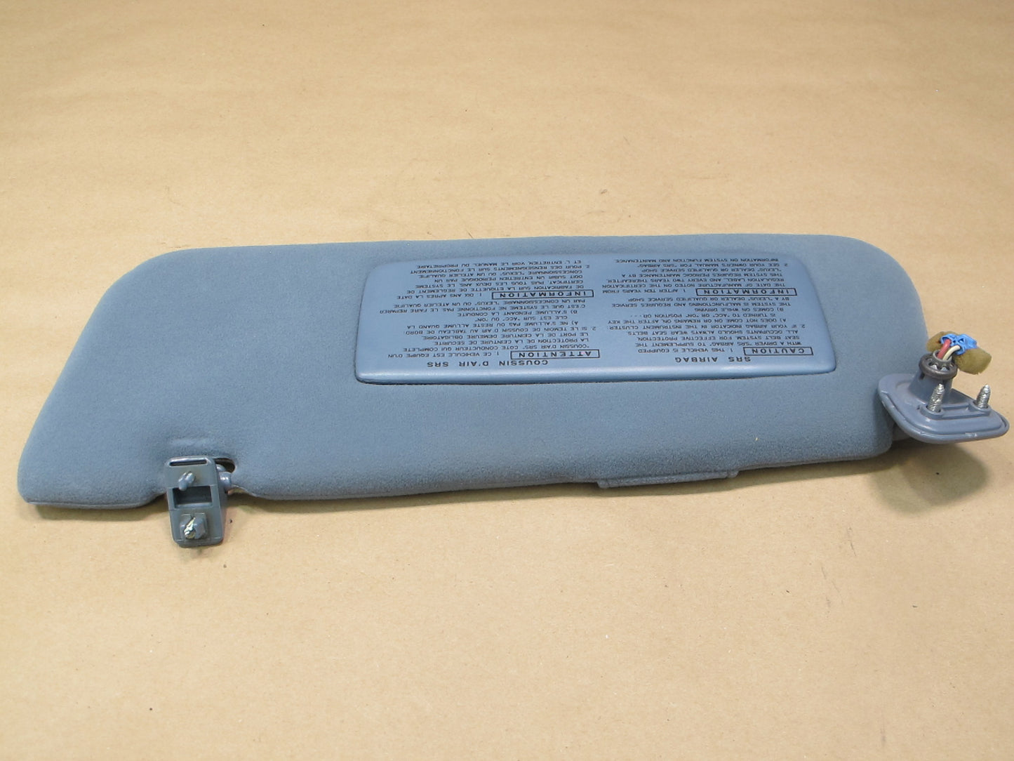 1992-1993 Lexus ES300 Left & Right & Middle Sun Visors Dark Blue OEM