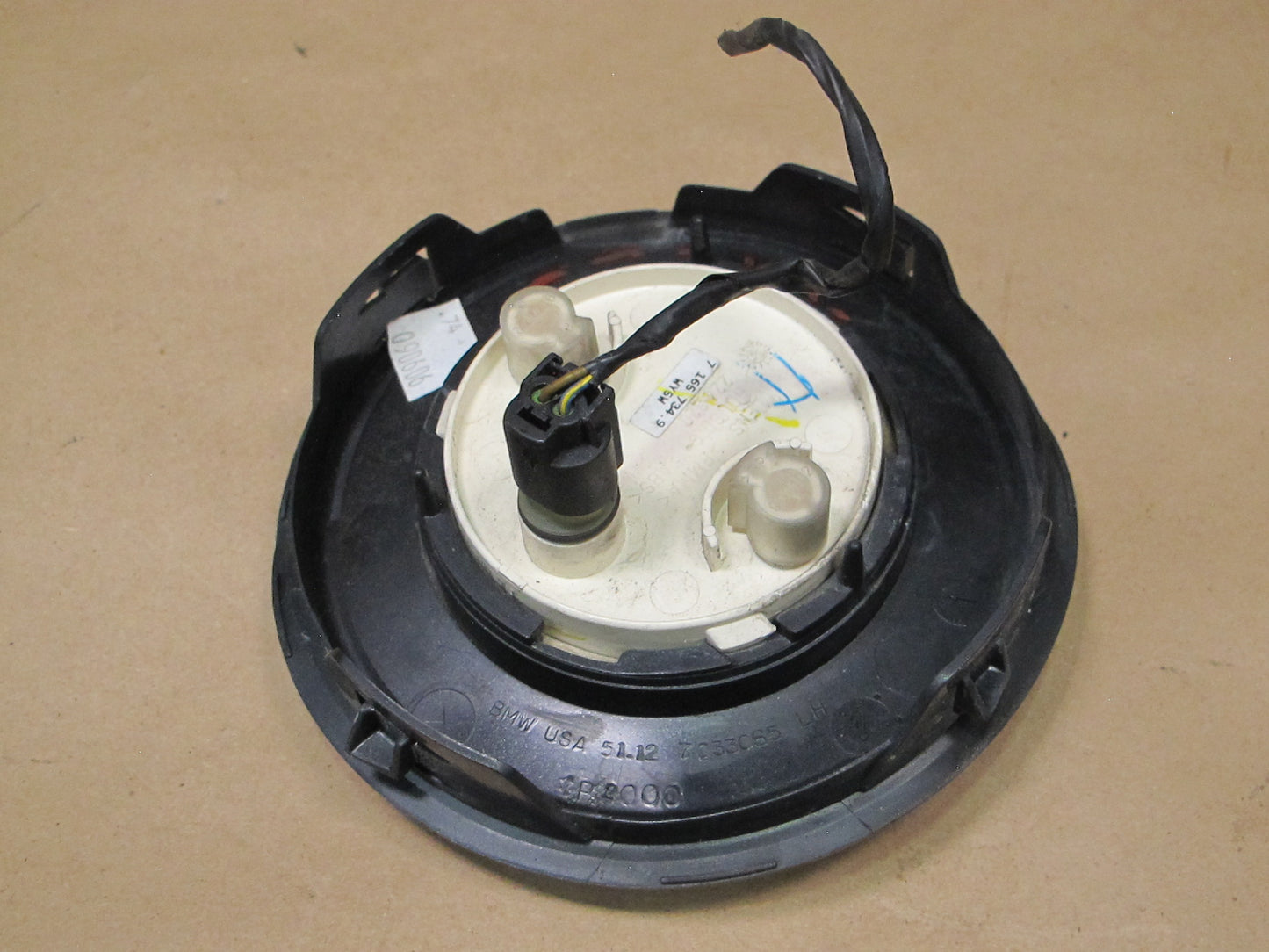 03-08 BMW E86 E85 Z4 Front Left Right Fender Marker Light w Trim Cover Set OEM