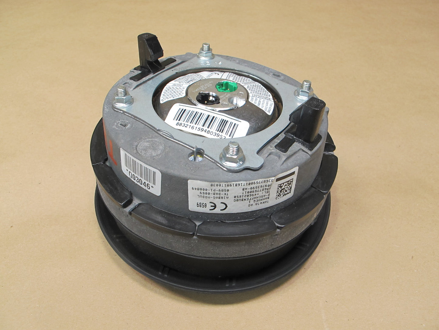 01-06 BMW E46 M3 FRONT LEFT DRIVER SIDE SPORT STEERING WHEEL SRS AIRBAG OEM