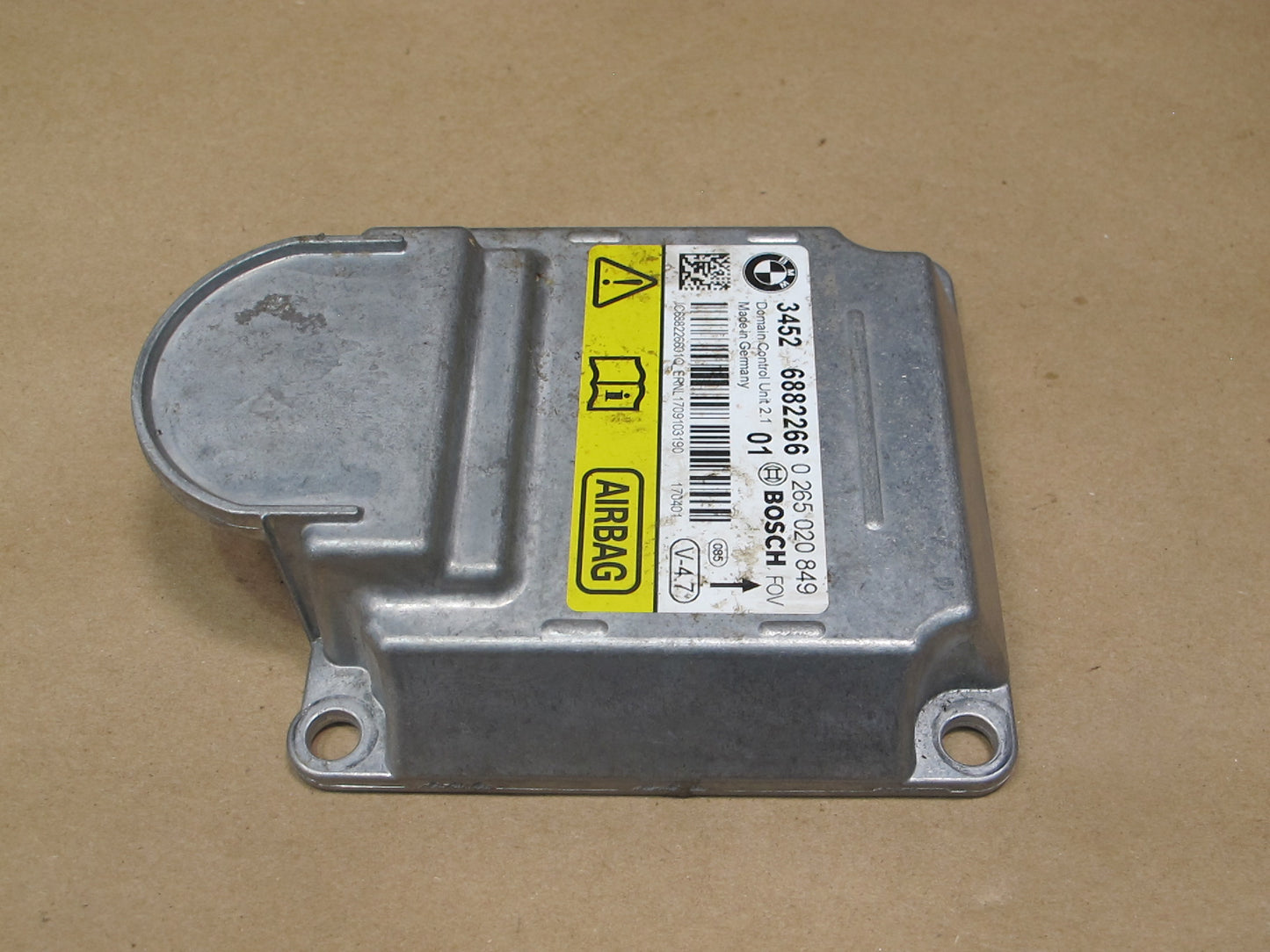 14-18 BMW F15 X5 SRS AIRBAG CONTROL MODULE UNIT 6882266 OEM