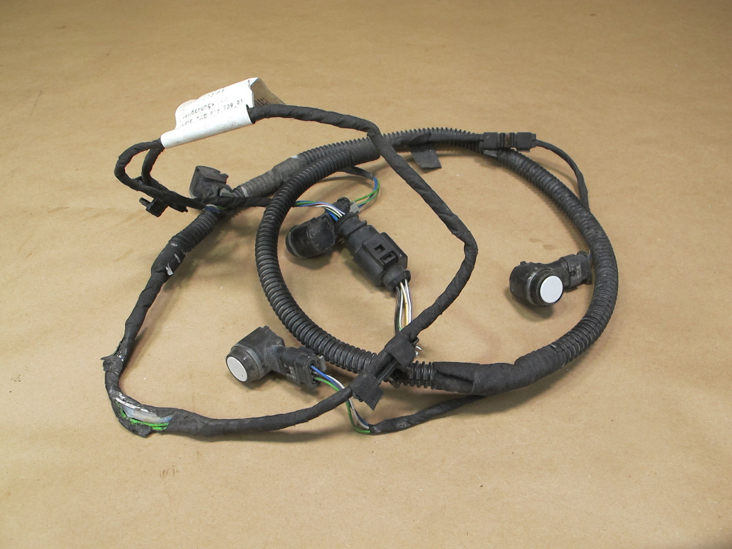 2011-2014 Porsche Cayenne 958 Rear Bumper PDC Wire Wiring Harness W/ Sensors