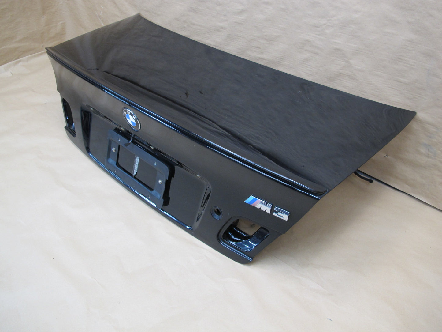 01-03 BMW E46 3-SERIES Coupe Rear Trunk Deck Lid Shell Panel w Spoiler LIP OEM