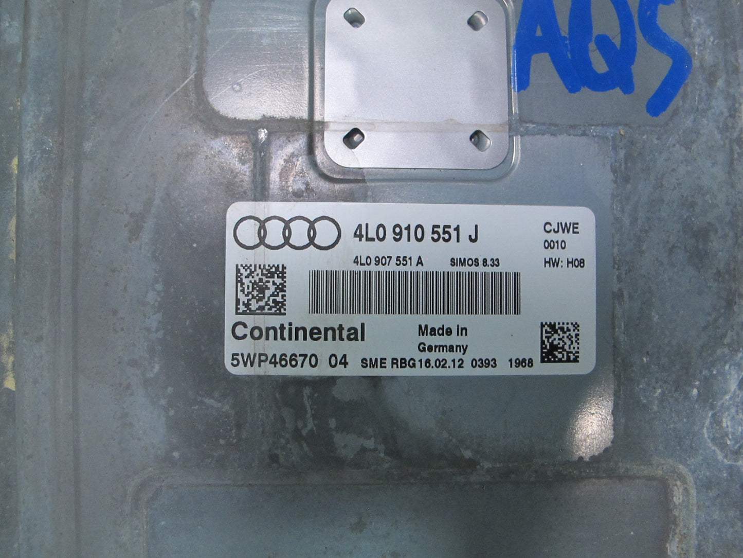 2012 Audi 4L Q7 3.0L Engine Motor Control Module Unit ECU 4L0910551J OEM