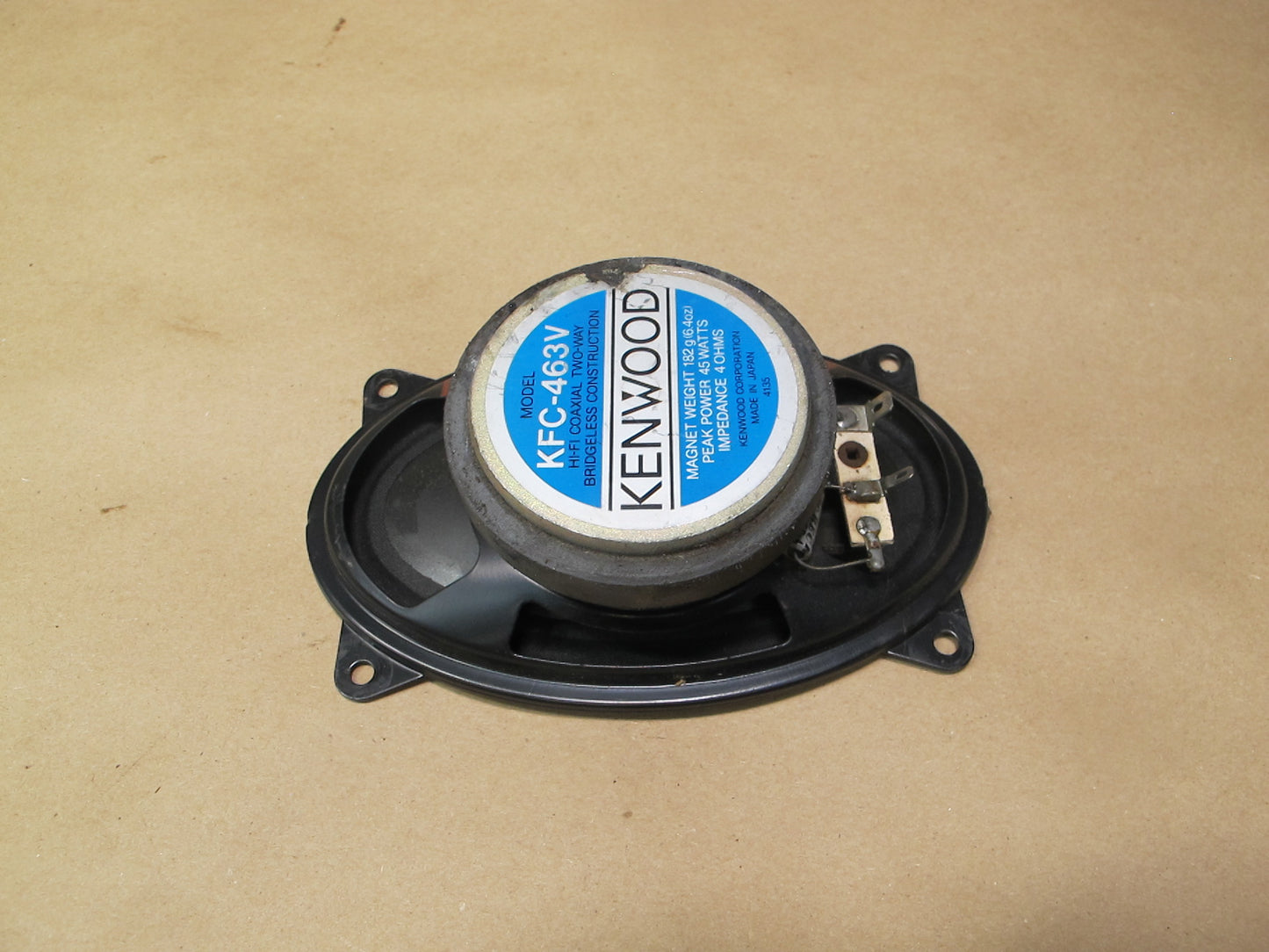 85-93 VW Cabriolet Set of 2 Front Left & Right Door Speaker Kenwood KFC-463V