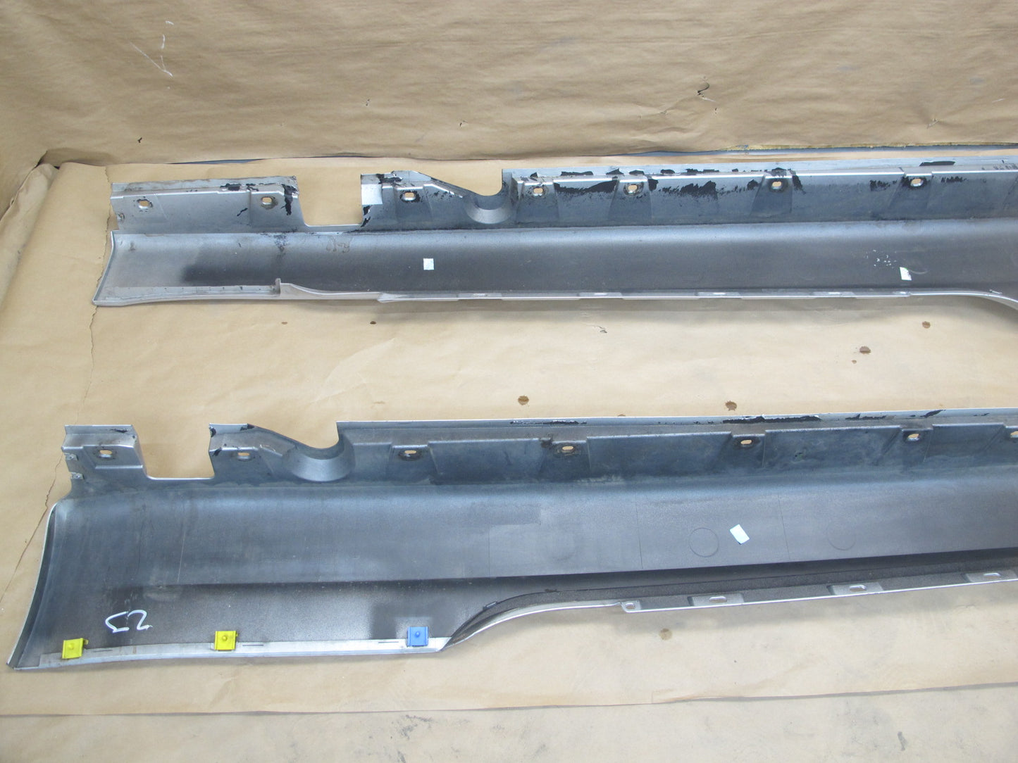 04-07 BMW E63 E64 6-SERIES Set of 2 Left & Right Skirt Rocker Molding OEM