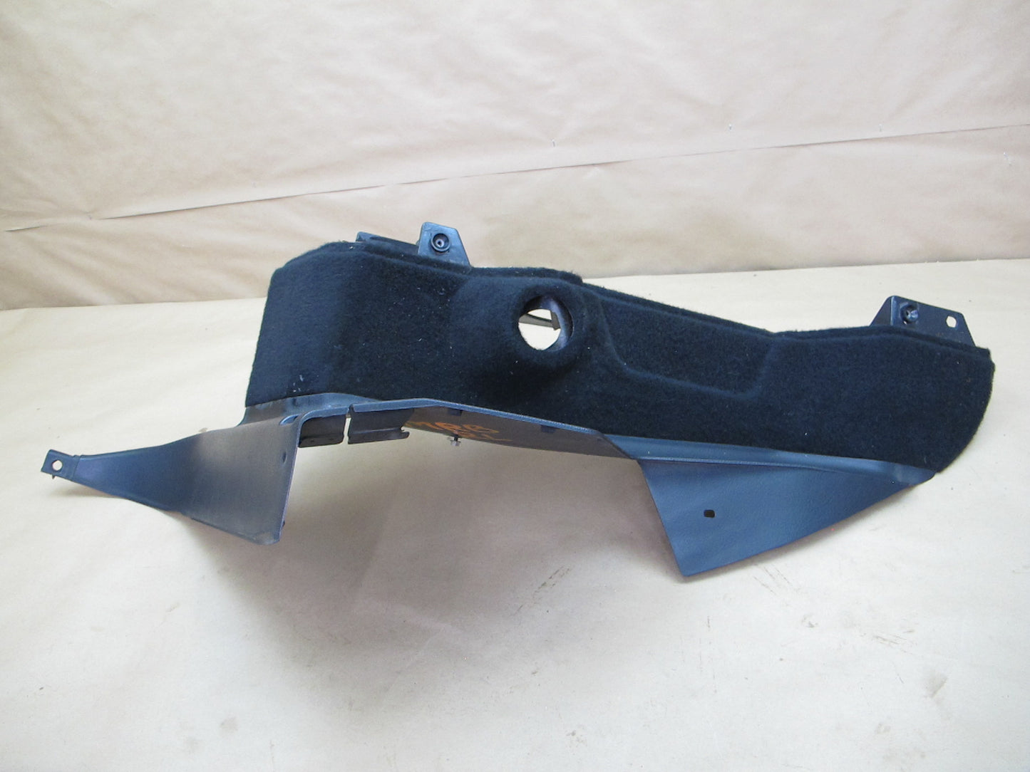 89-91 Mazda RX7 Convertible Rear Left Quarter Lower Trim Panel w Bracket OEM