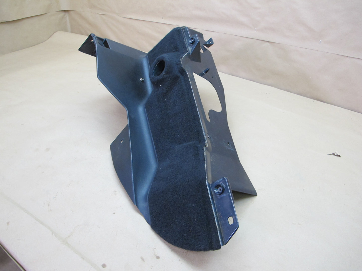 89-91 Mazda RX7 Convertible Rear Left Quarter Lower Trim Panel w Bracket OEM