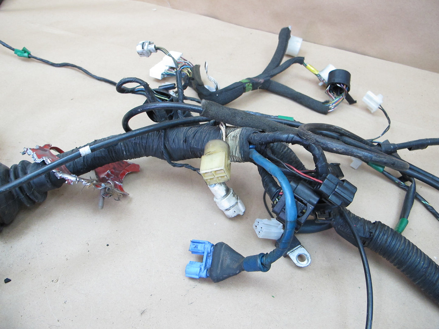 1991 Mazda RX7 Convertible NA A/T Engine Bay Body Wire Harness w Fuse Box OEM