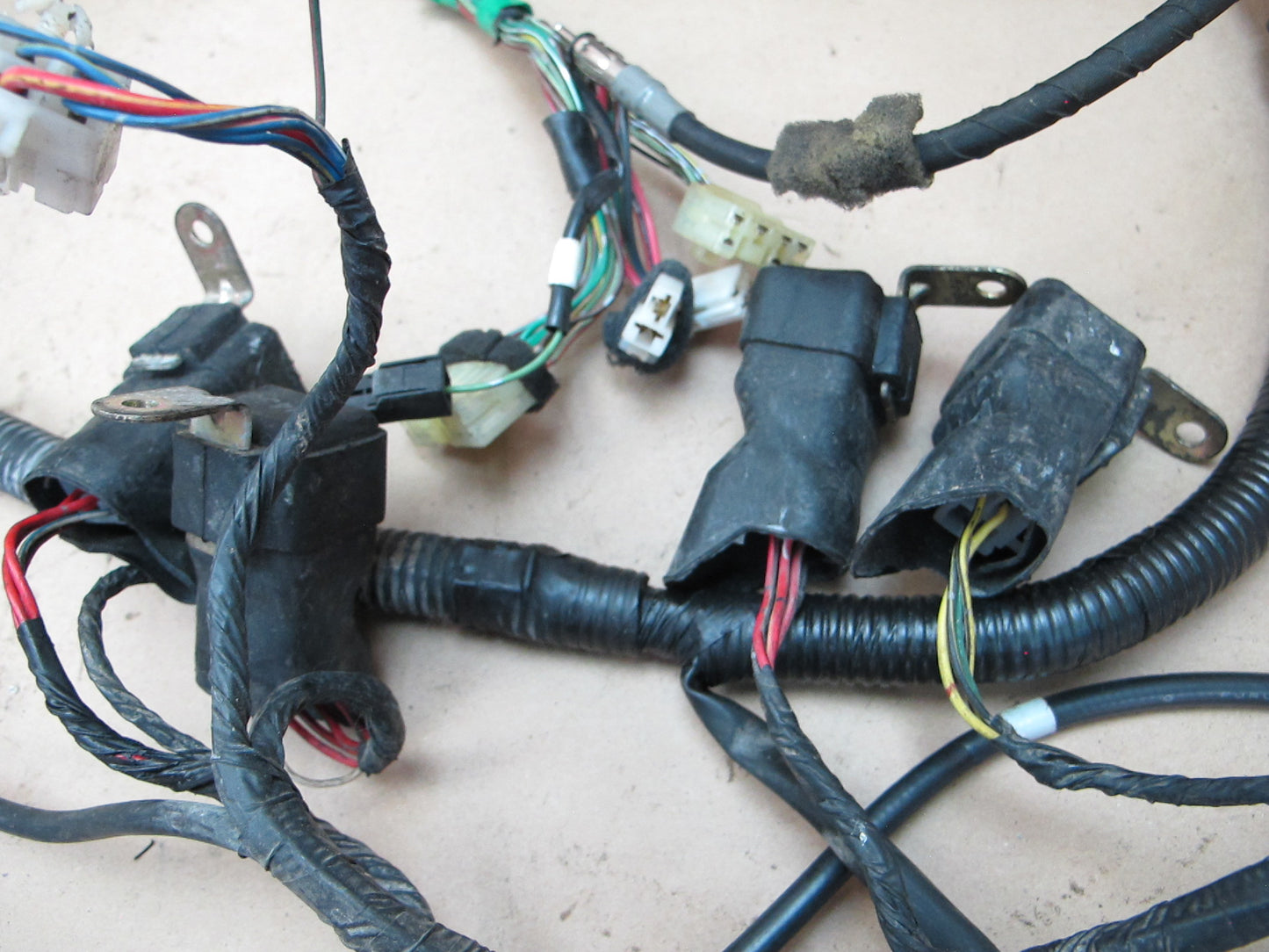 1991 Mazda RX7 Convertible NA A/T Engine Bay Body Wire Harness w Fuse Box OEM