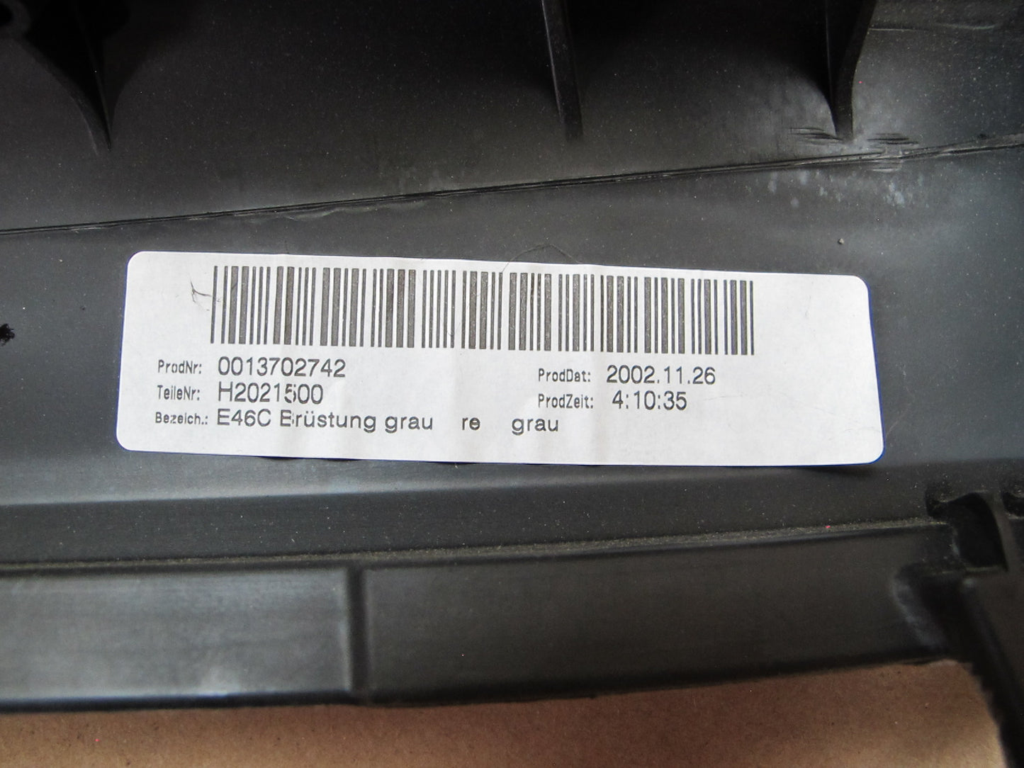 01-03 BMW E46 Convertible Set of 2 Rear Left & Right Trim Cover Panel OEM
