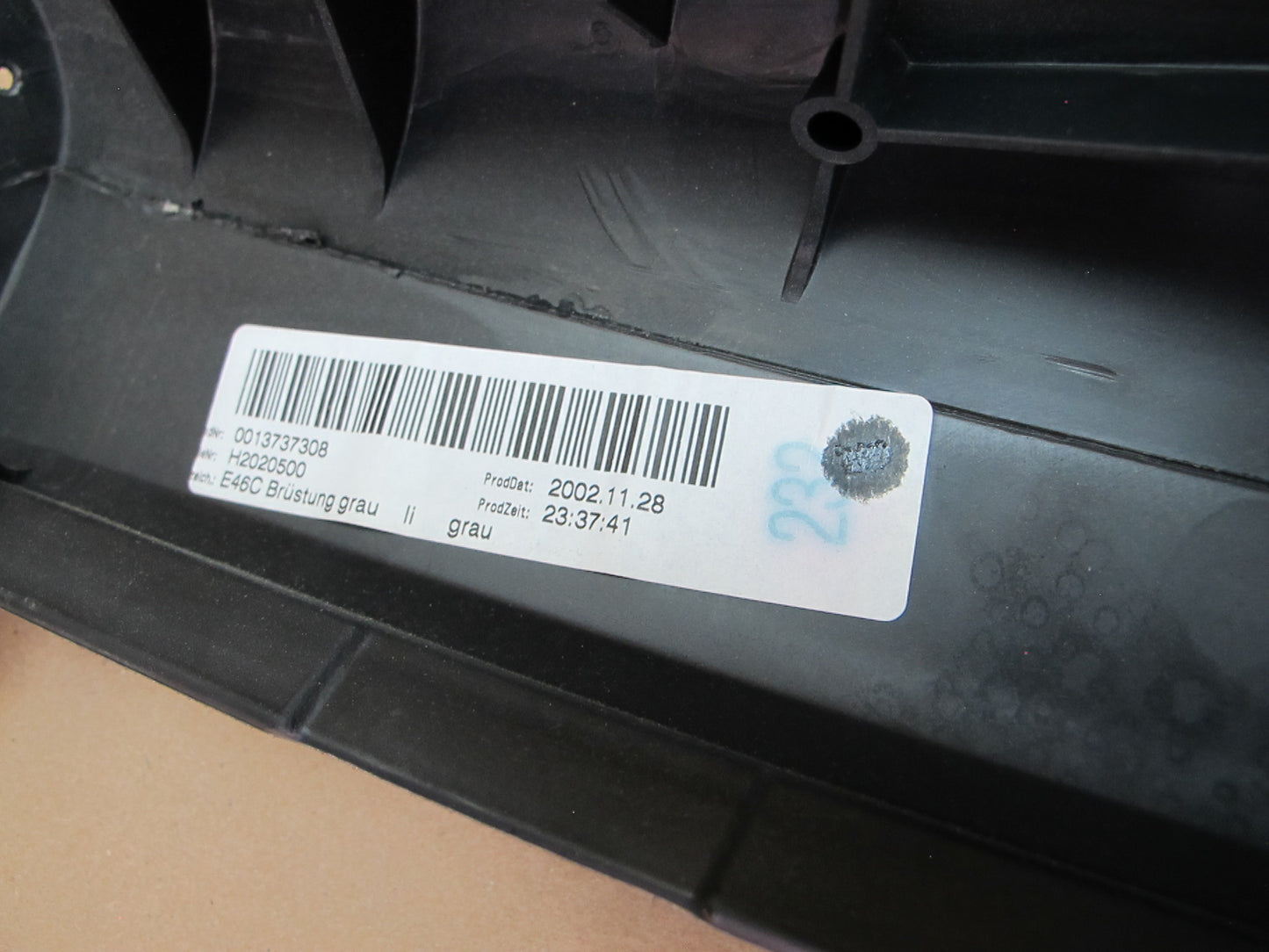 01-03 BMW E46 Convertible Set of 2 Rear Left & Right Trim Cover Panel OEM