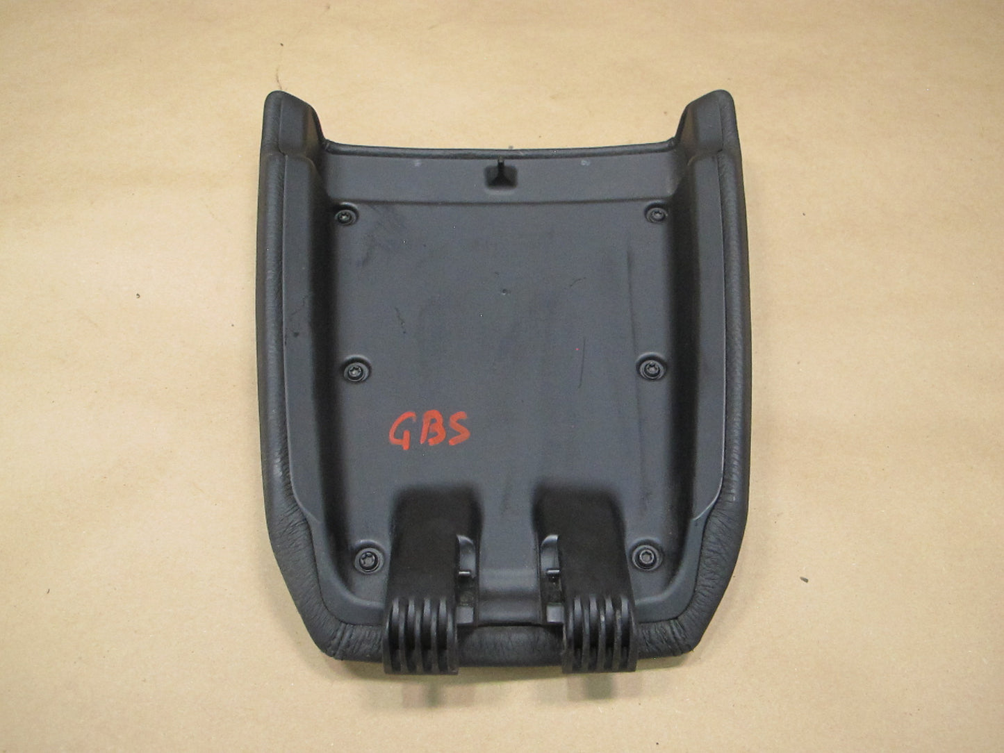 06-10 BMW E63 E64 Center Console Rear Armrest Cover Leather Black OEM