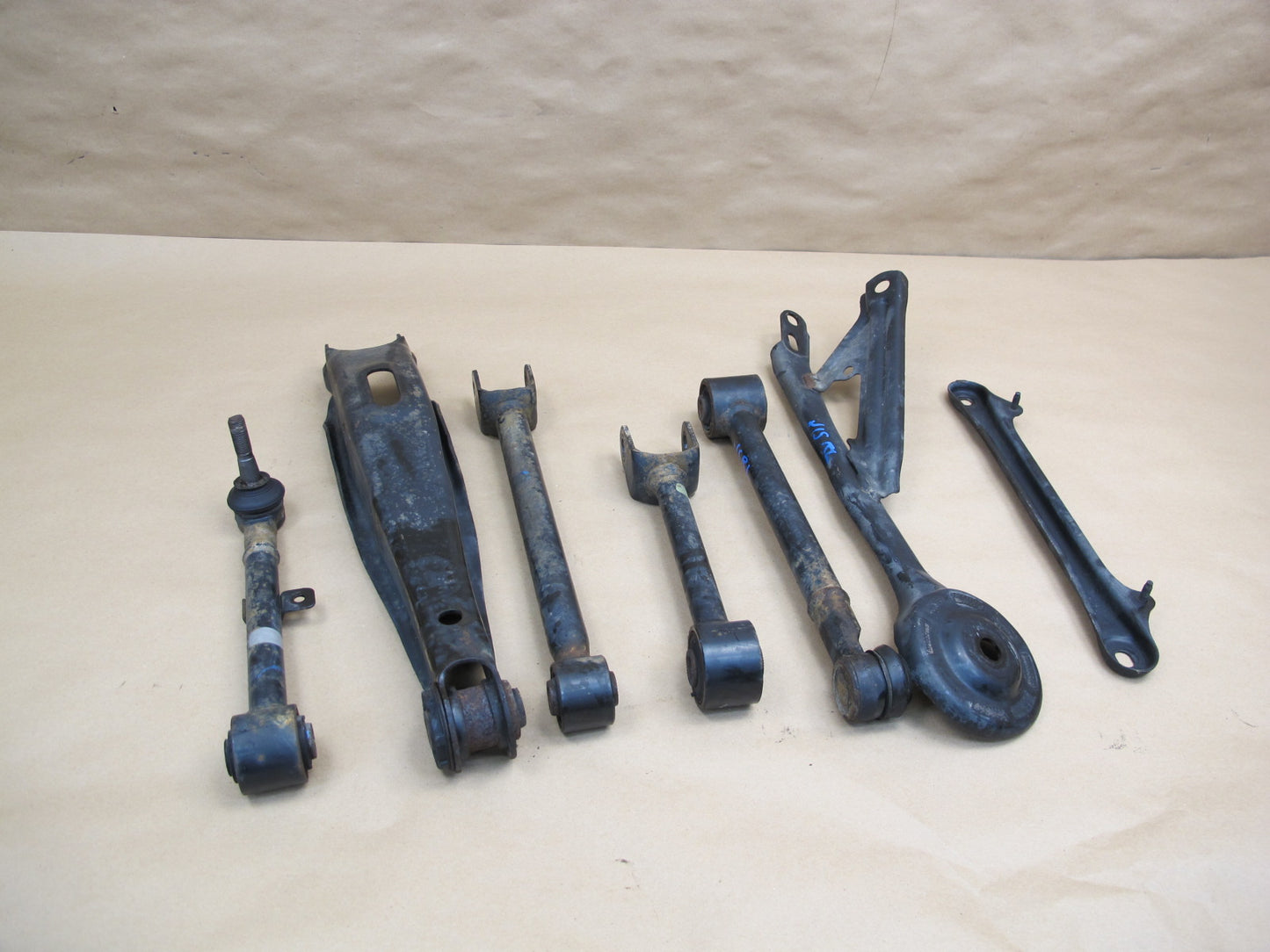 10-15 Lexus IS250 IS350 Rear Suspension Left Side Control Arm Set of 7 OEM