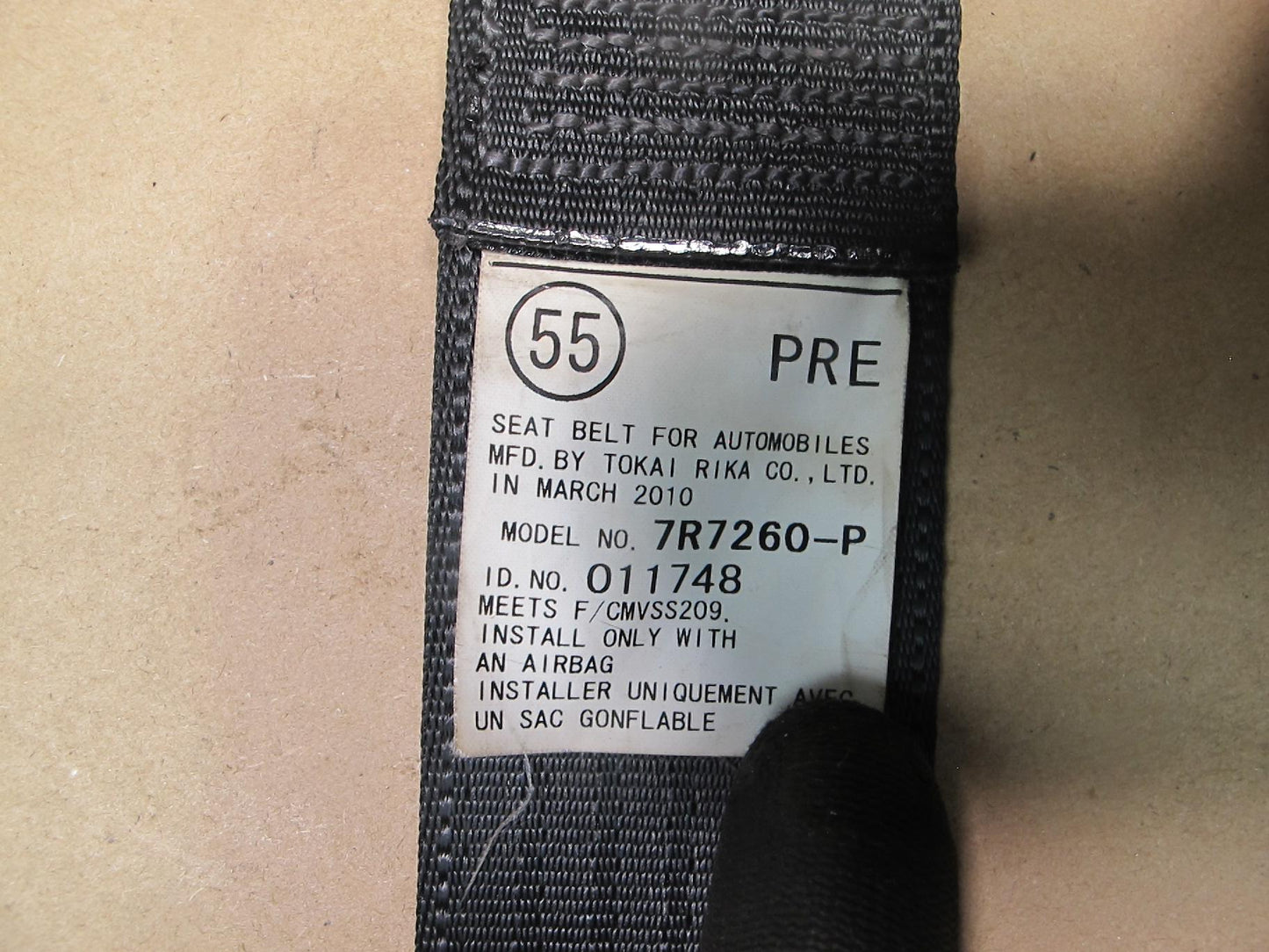 10-15 LEXUS IS250 IS350 CONVERTIBLE FRONT RIGHT & LEFT SIDE SEATBELT RETRACTOR SET OEM