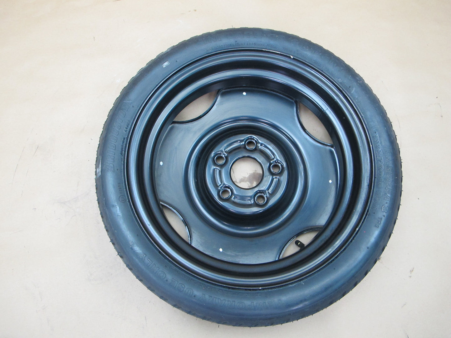 86-91 Mazda RX7 Spare 15" R15 Tire Wheel 15x4T 135/70 OEM