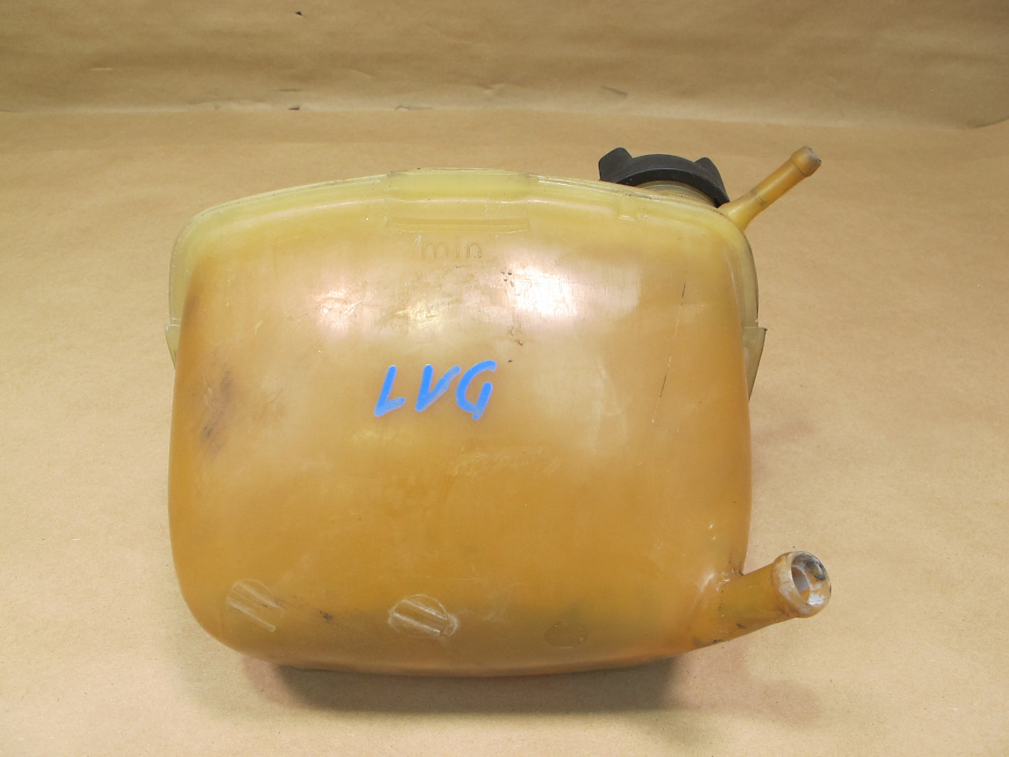 85-89 Volkswagen VW Cabriolet Engine Coolant Reservoir w Cap 191121407 OEM