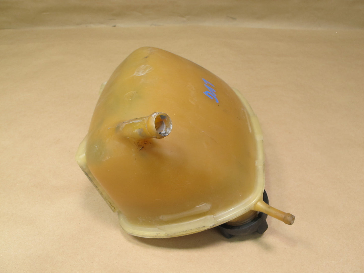 85-89 Volkswagen VW Cabriolet Engine Coolant Reservoir w Cap 191121407 OEM