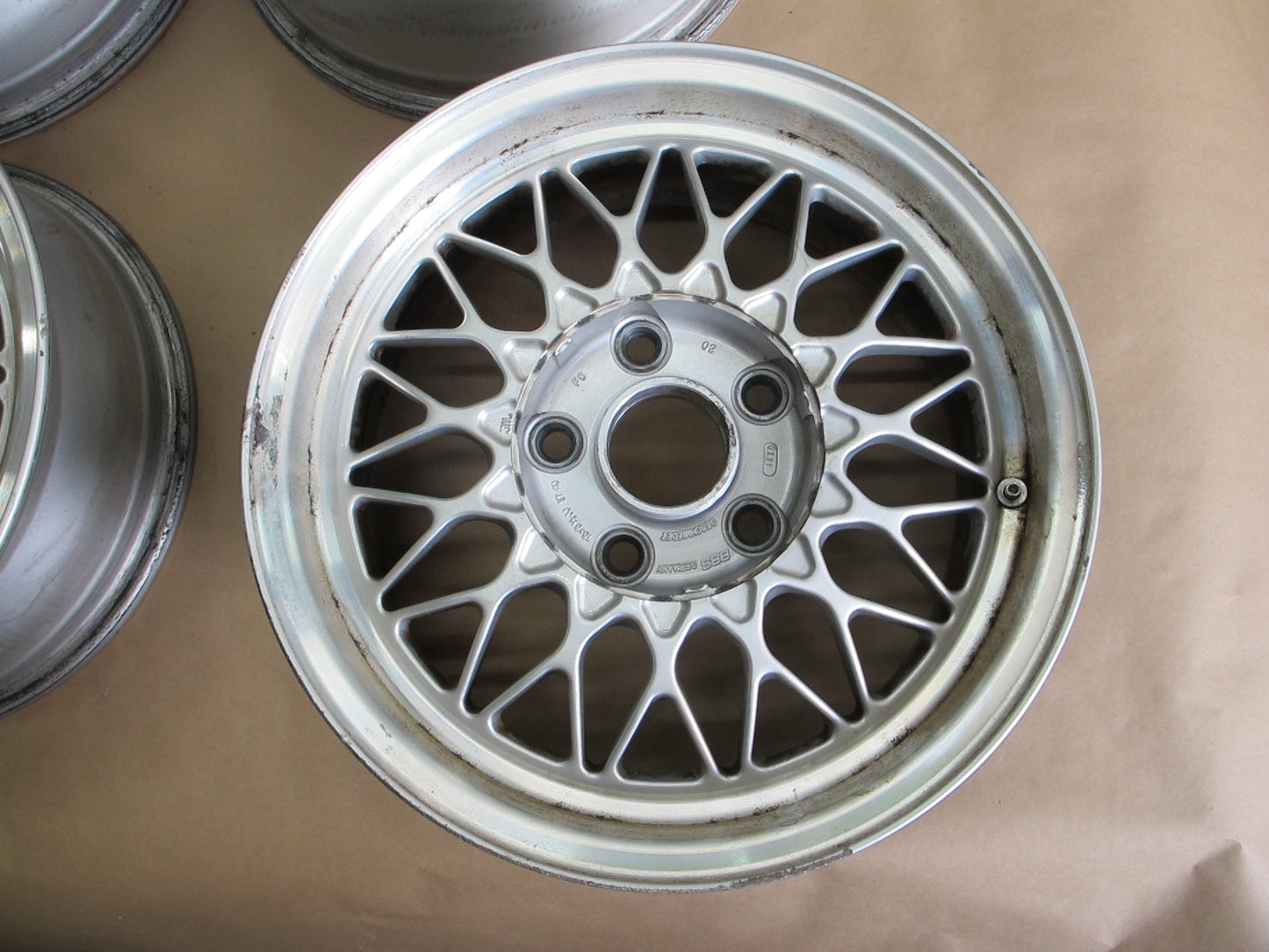 89-91 Mazda FC3S RX7 Set of 4 BBS R15 15" Alloy Wheel Rim 15x6.5 ET40 OEM