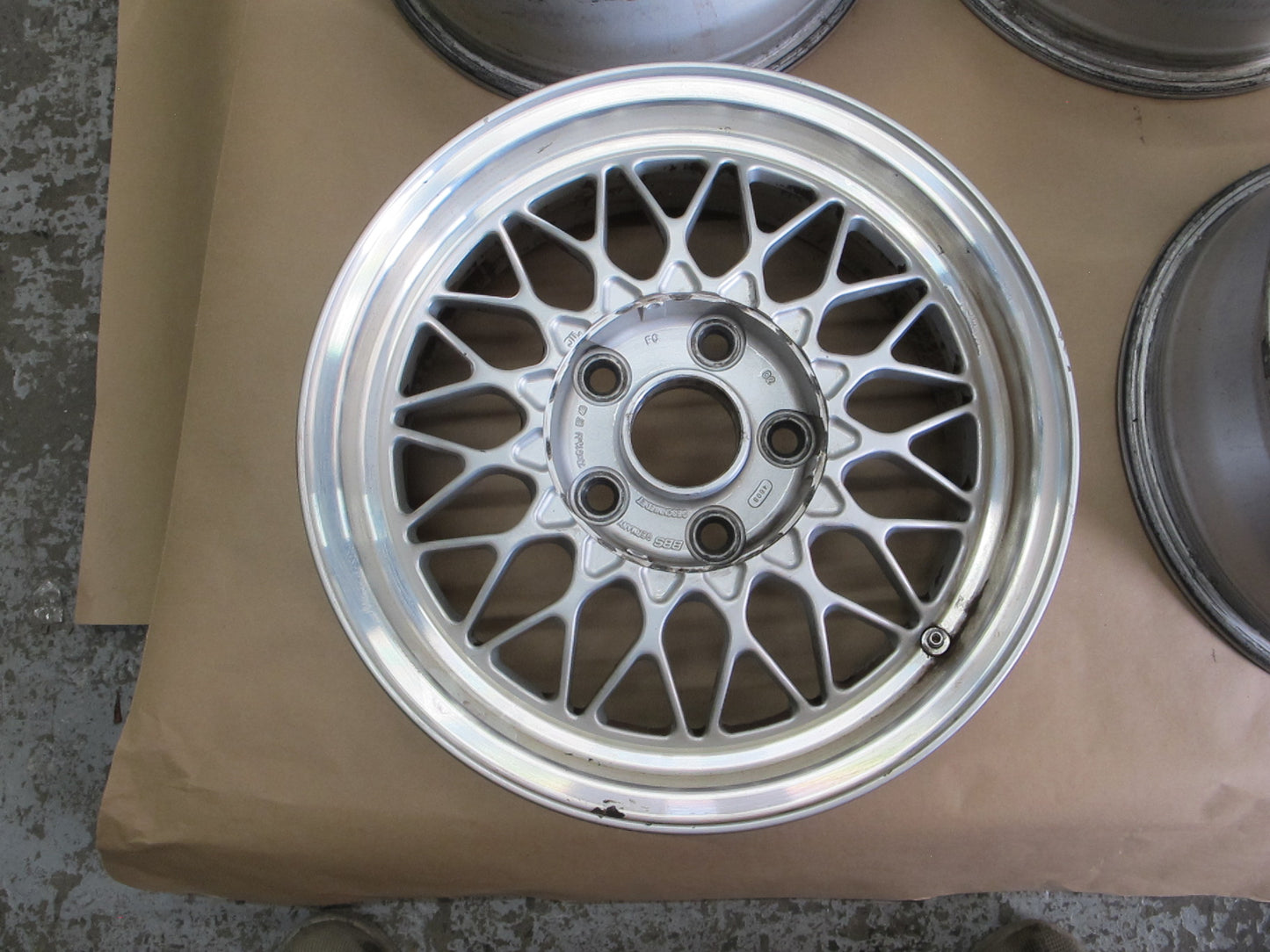 89-91 Mazda FC3S RX7 Set of 4 BBS R15 15" Alloy Wheel Rim 15x6.5 ET40 OEM