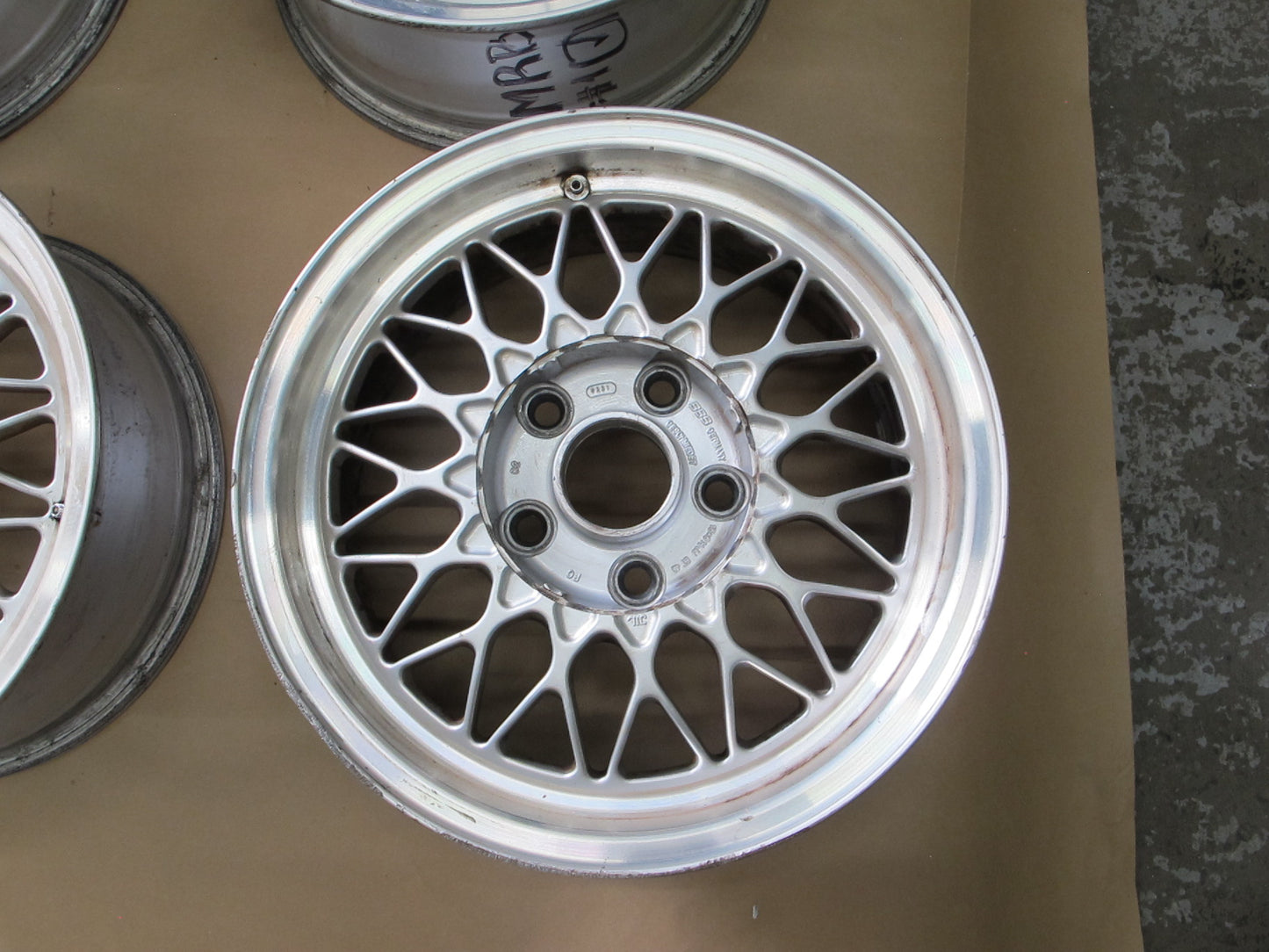 89-91 Mazda FC3S RX7 Set of 4 BBS R15 15" Alloy Wheel Rim 15x6.5 ET40 OEM
