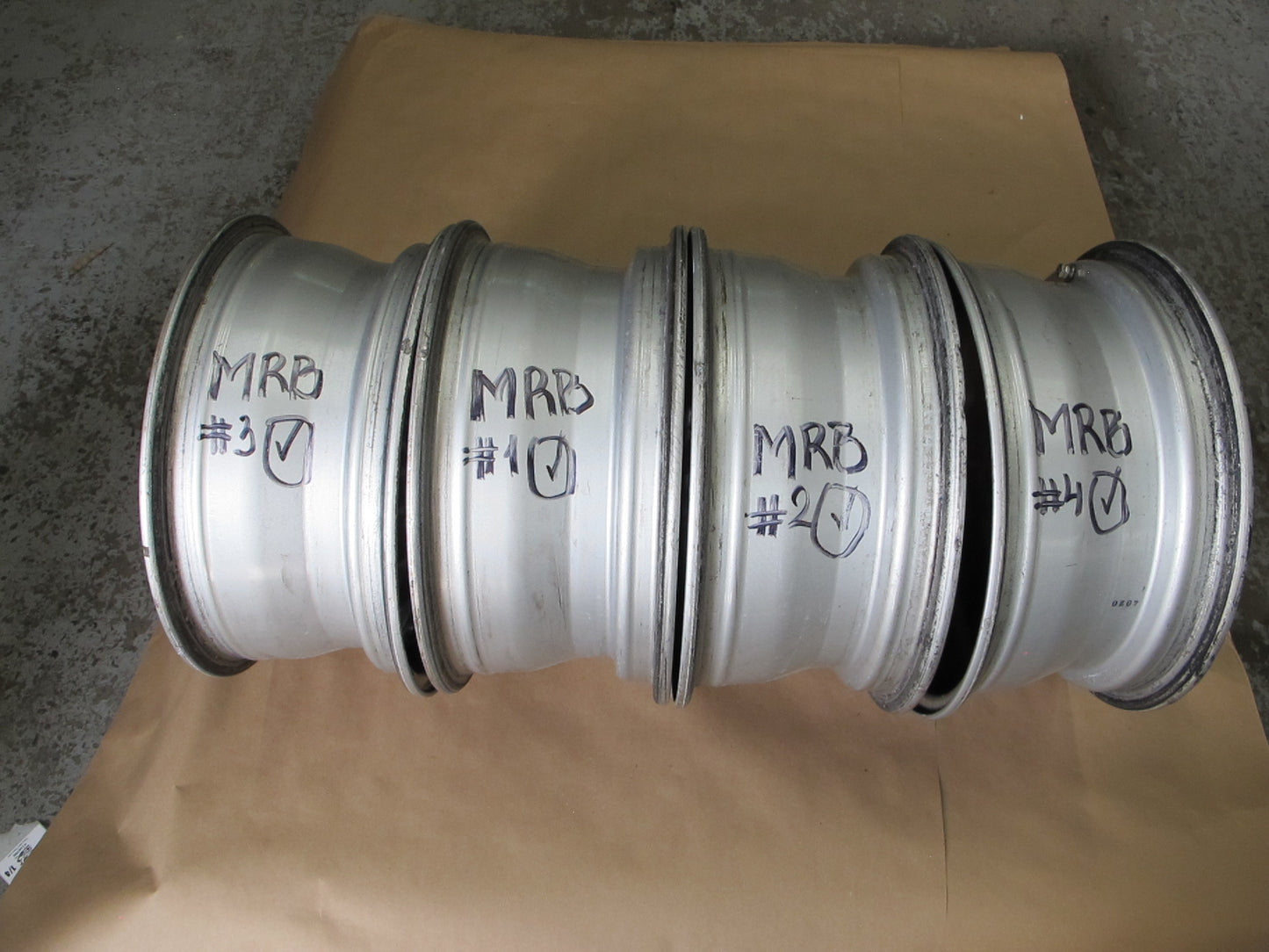 89-91 Mazda FC3S RX7 Set of 4 BBS R15 15" Alloy Wheel Rim 15x6.5 ET40 OEM
