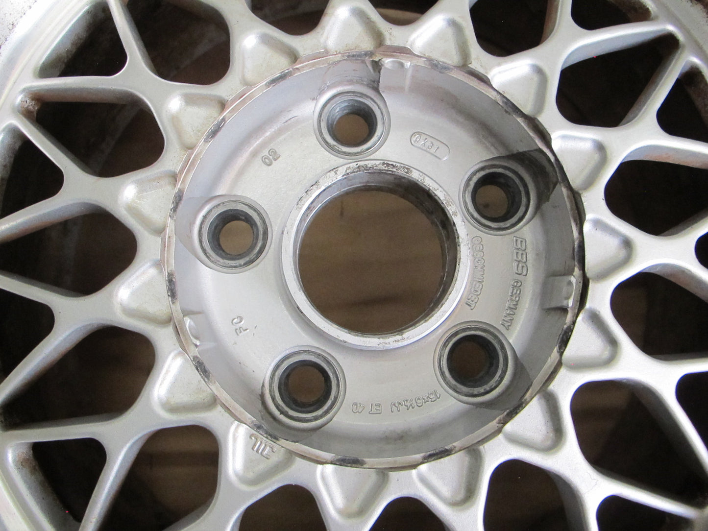 89-91 Mazda FC3S RX7 Set of 4 BBS R15 15" Alloy Wheel Rim 15x6.5 ET40 OEM