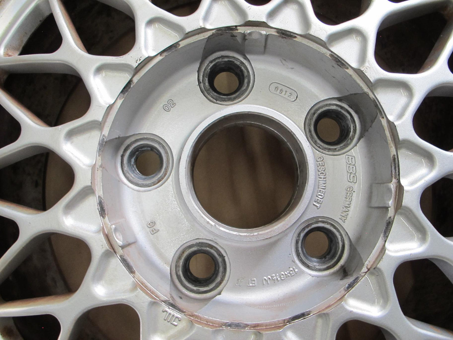 89-91 Mazda FC3S RX7 Set of 4 BBS R15 15" Alloy Wheel Rim 15x6.5 ET40 OEM