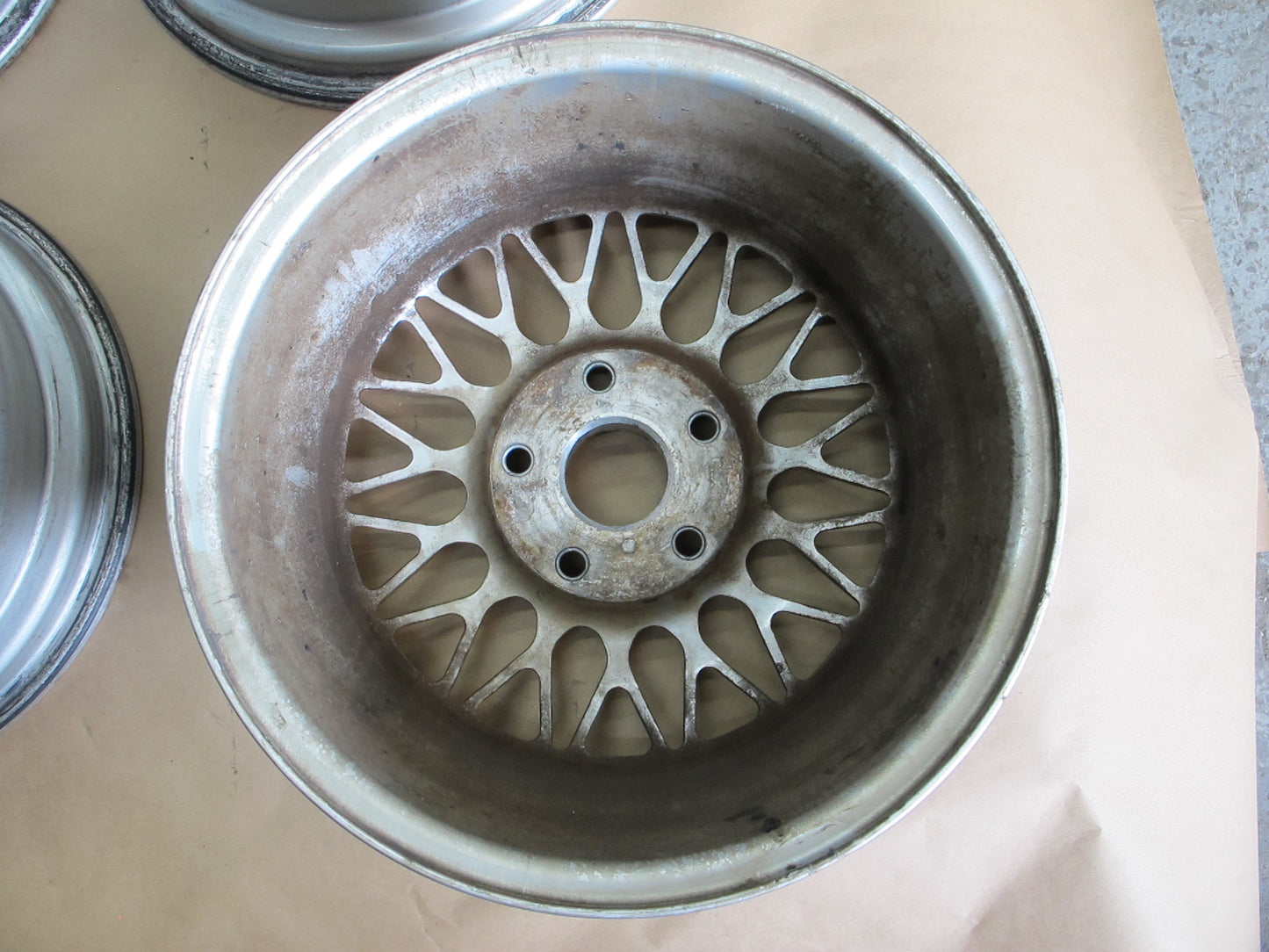 89-91 Mazda FC3S RX7 Set of 4 BBS R15 15" Alloy Wheel Rim 15x6.5 ET40 OEM