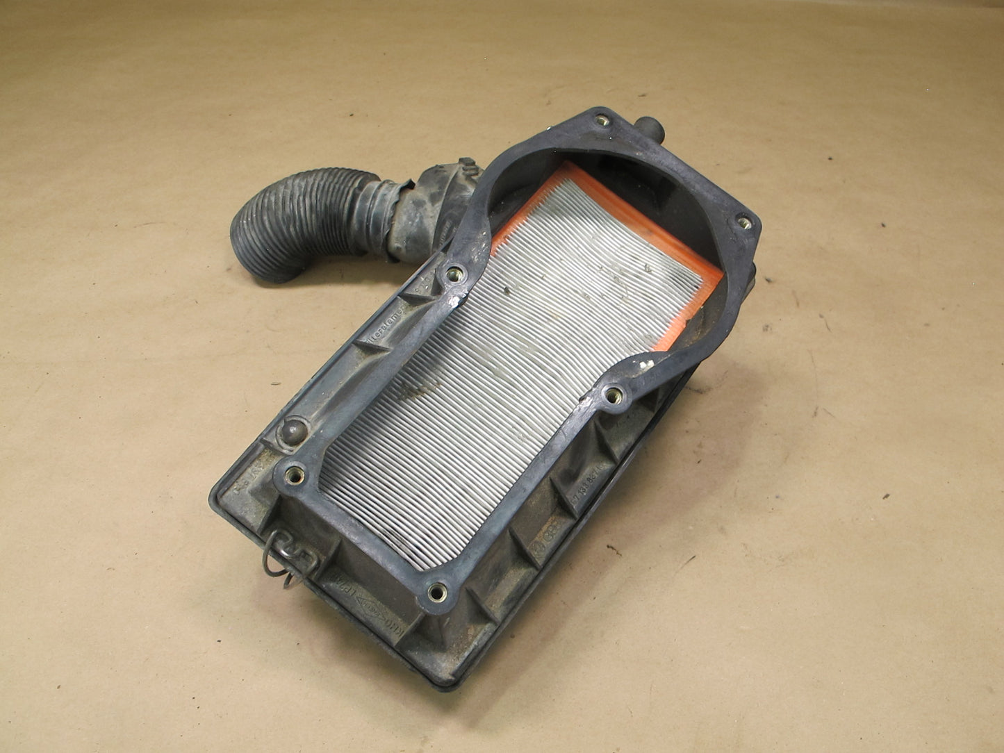 85-89 VW Cabriolet Air Intake Filter Cleaner Box w Warmup Thermostat Assy OEM