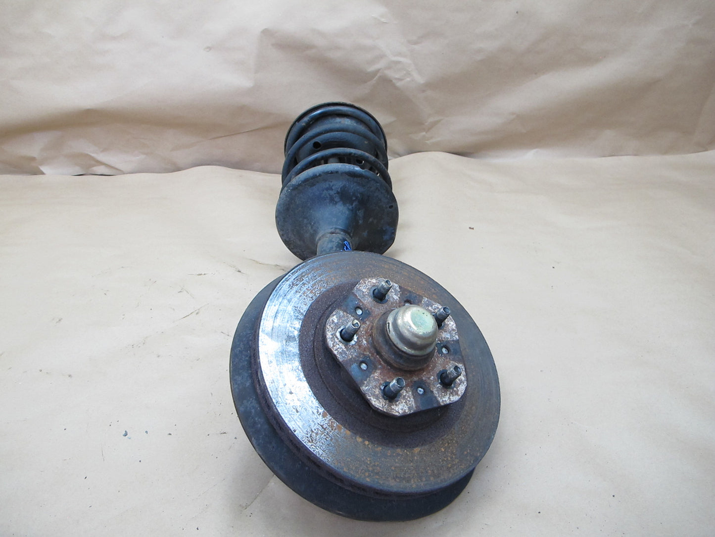 84-86 Nissan Z31 300ZX Front Right Spindle Knuckle Wheel Hub Strut Rotor OEM