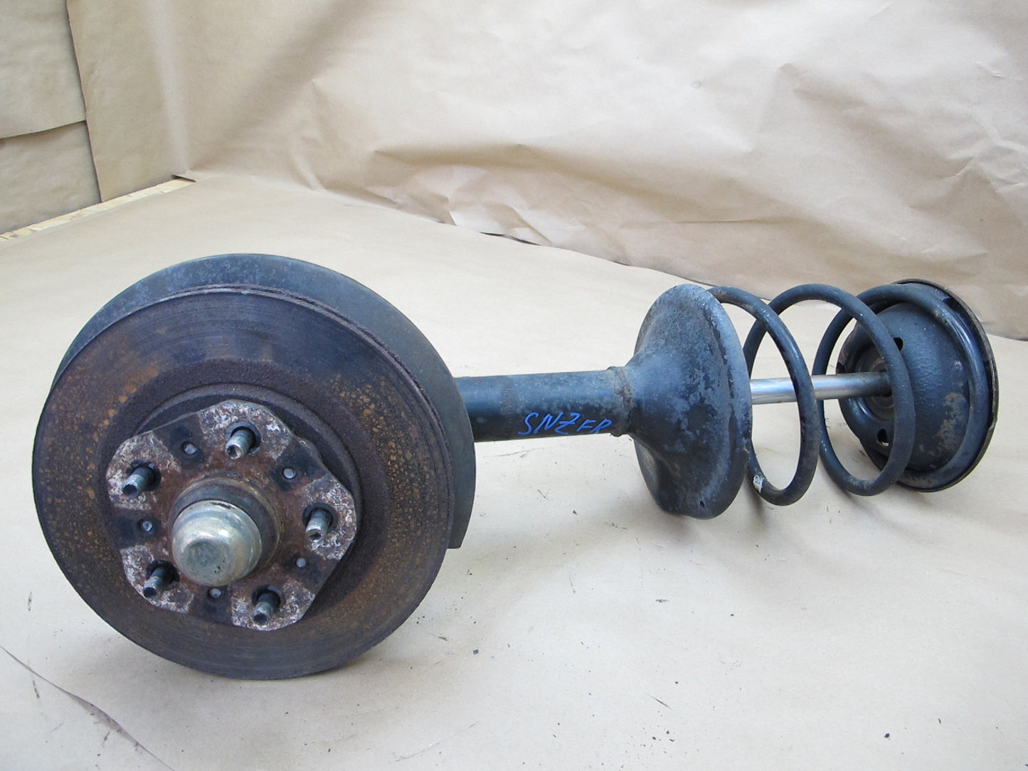 84-86 Nissan Z31 300ZX Front Right Spindle Knuckle Wheel Hub Strut Rotor OEM