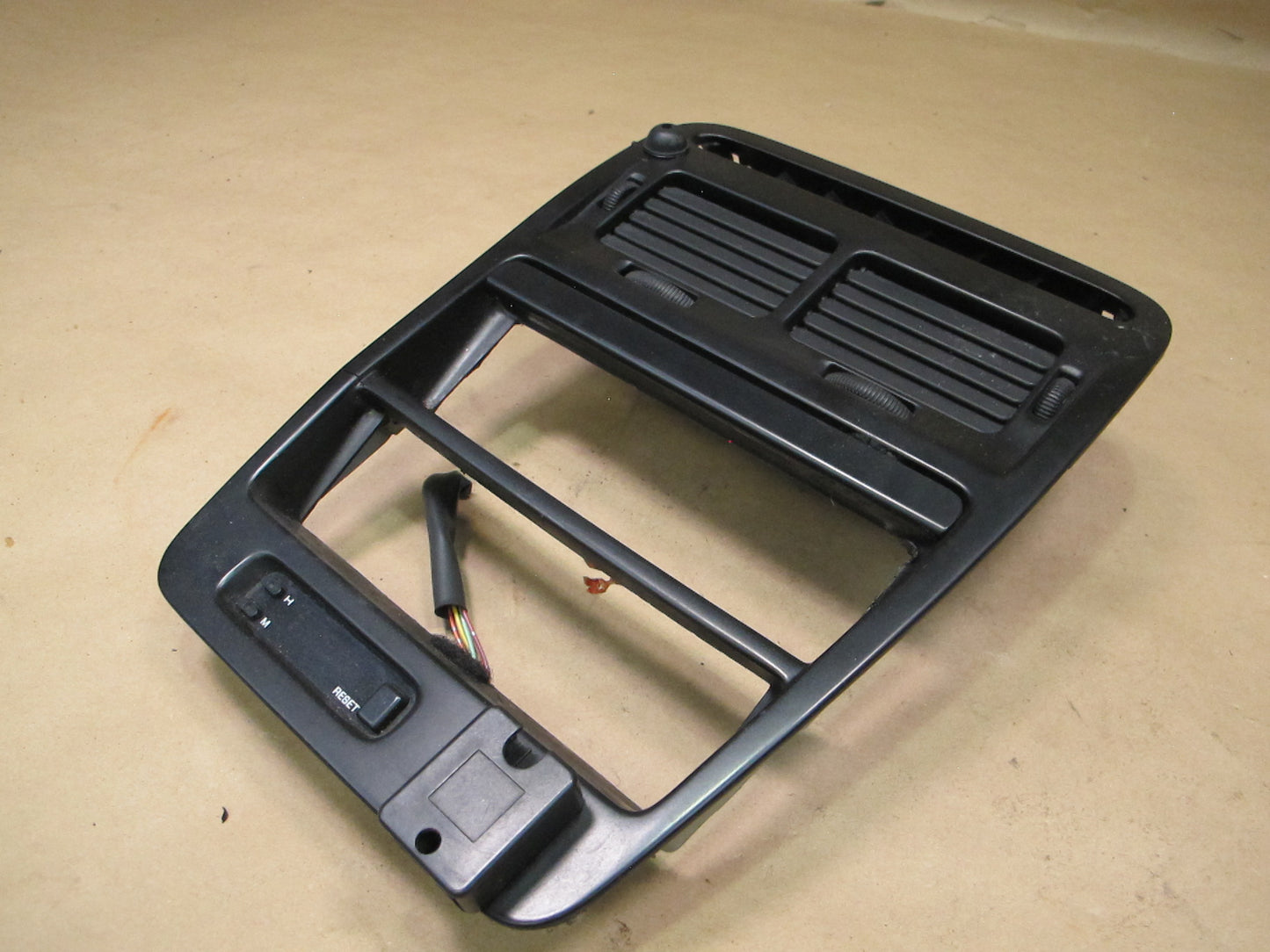 92-96 Nissan Z32 300ZX Dash Center Radio Trim Panel w Clock & Air Vent OEM