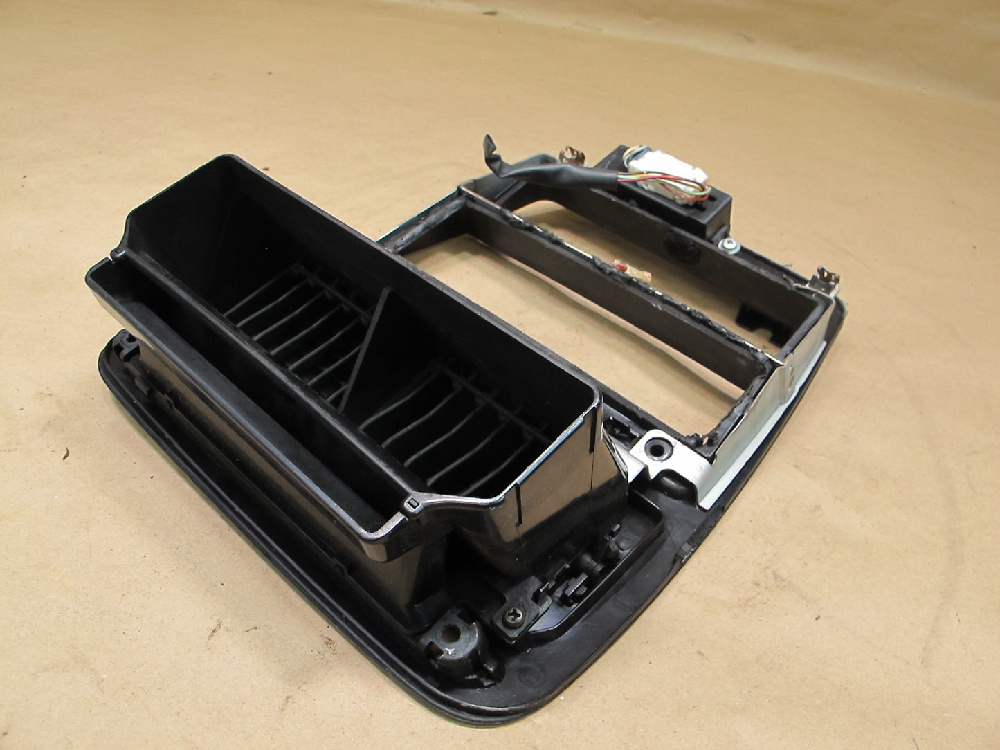 92-96 Nissan Z32 300ZX Dash Center Radio Trim Panel w Clock & Air Vent OEM